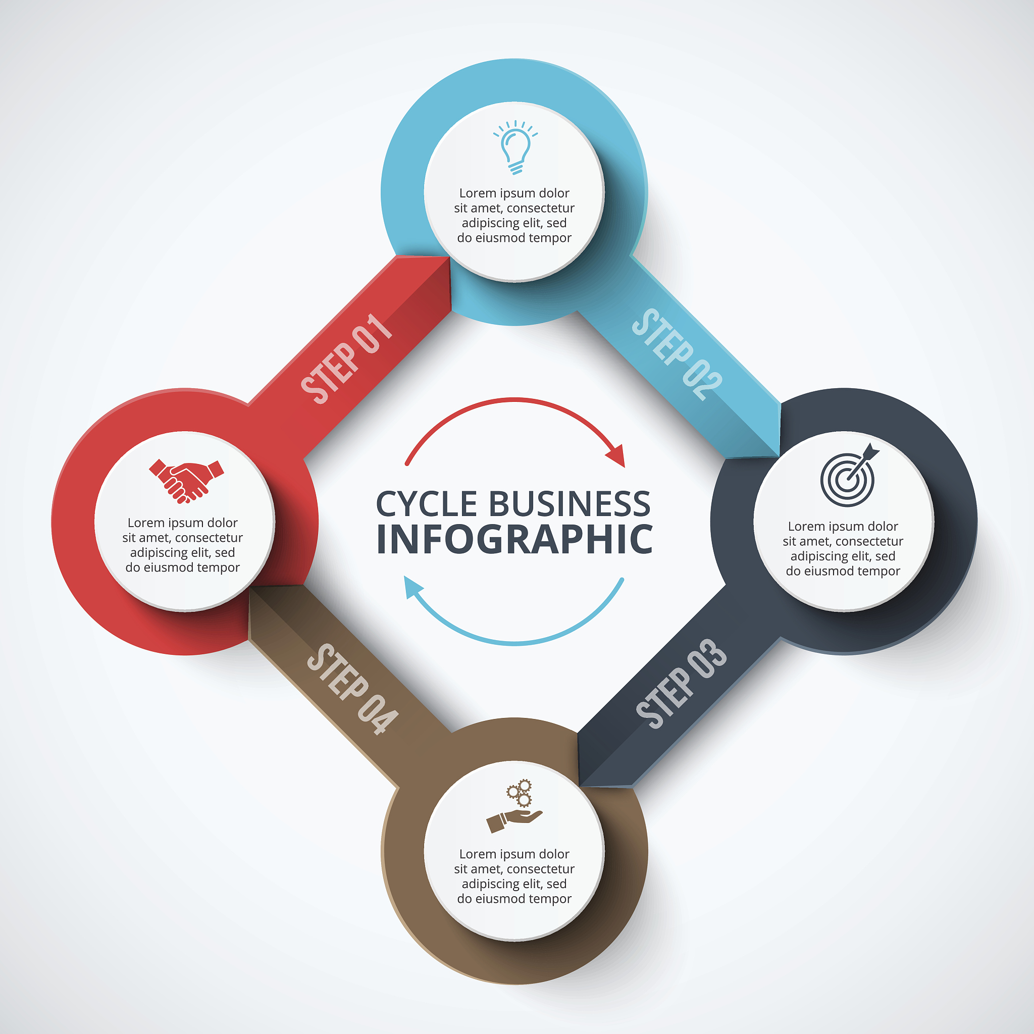 vector infographic design template.