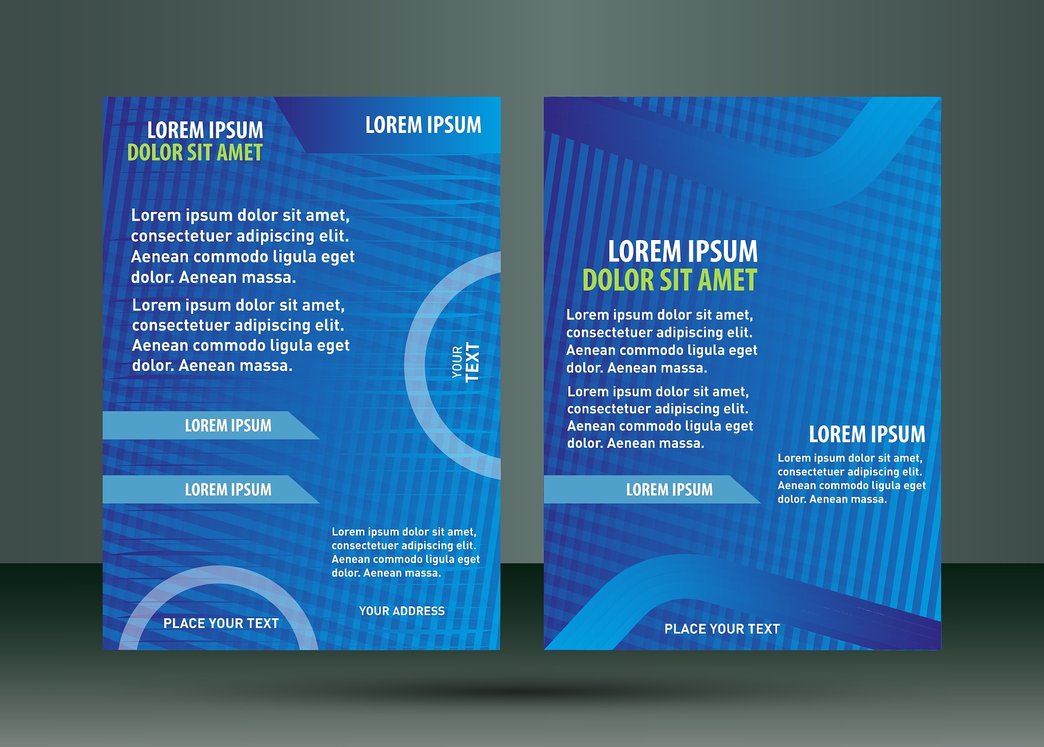 template for advertising brochure