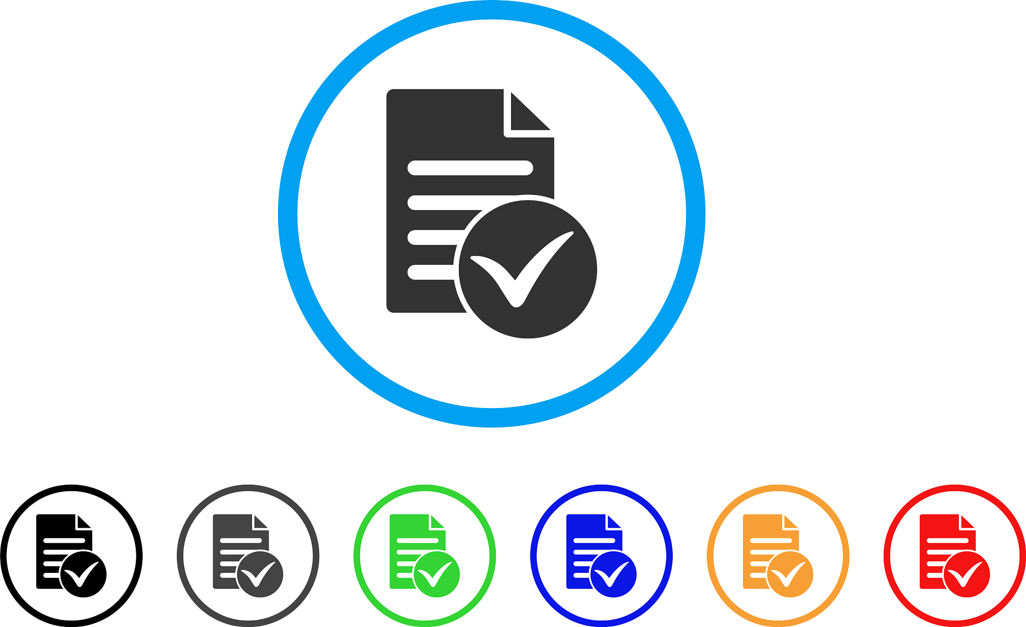 test page rounded icon