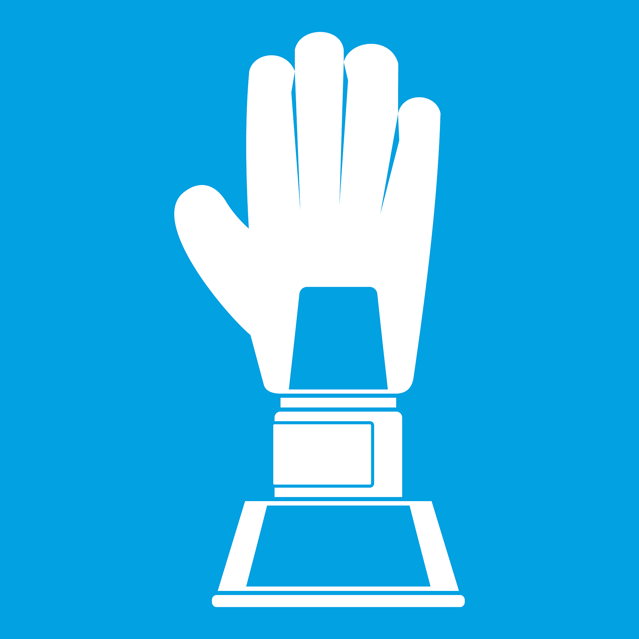 baseball glove award icon white