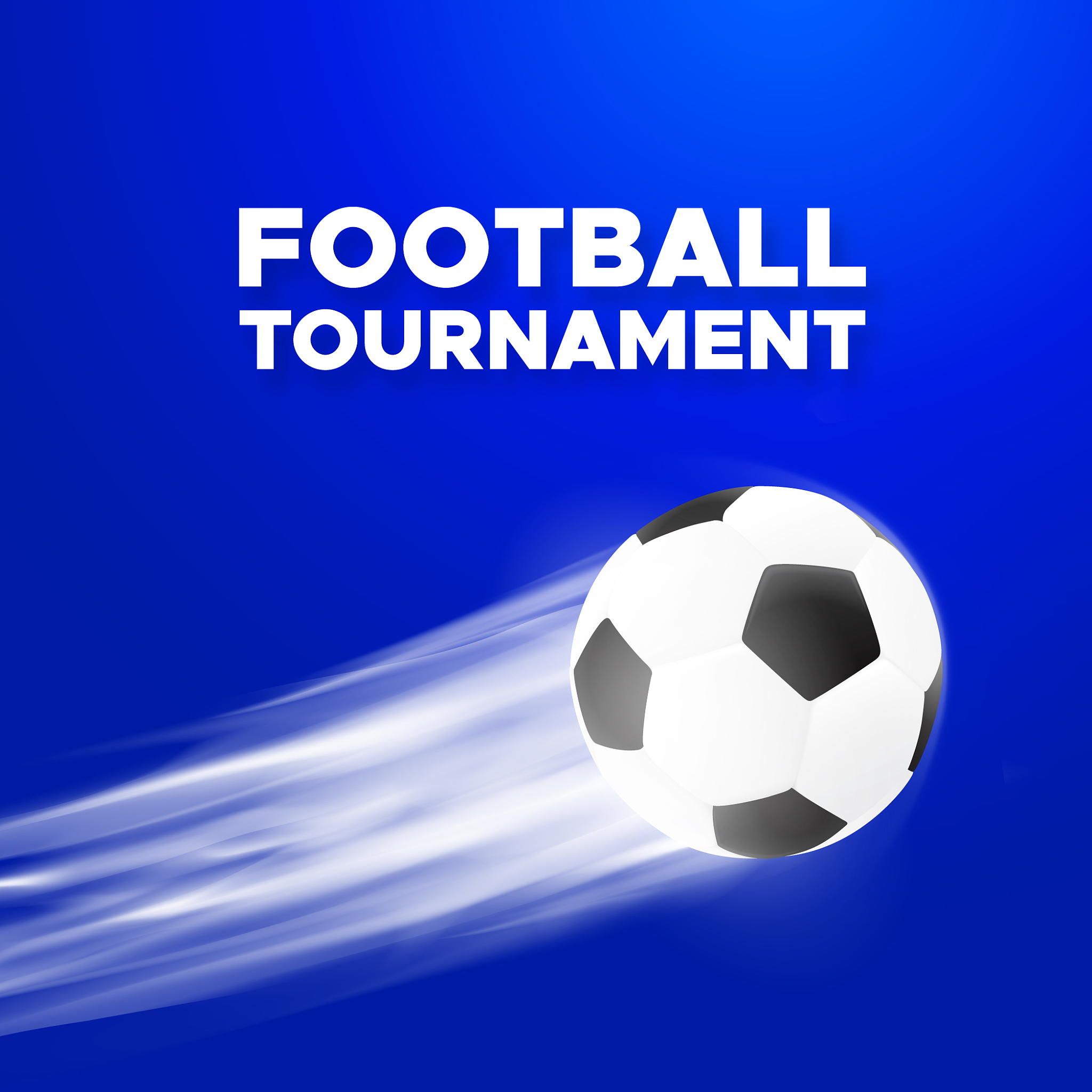 football 2018 poster design with soccer ball