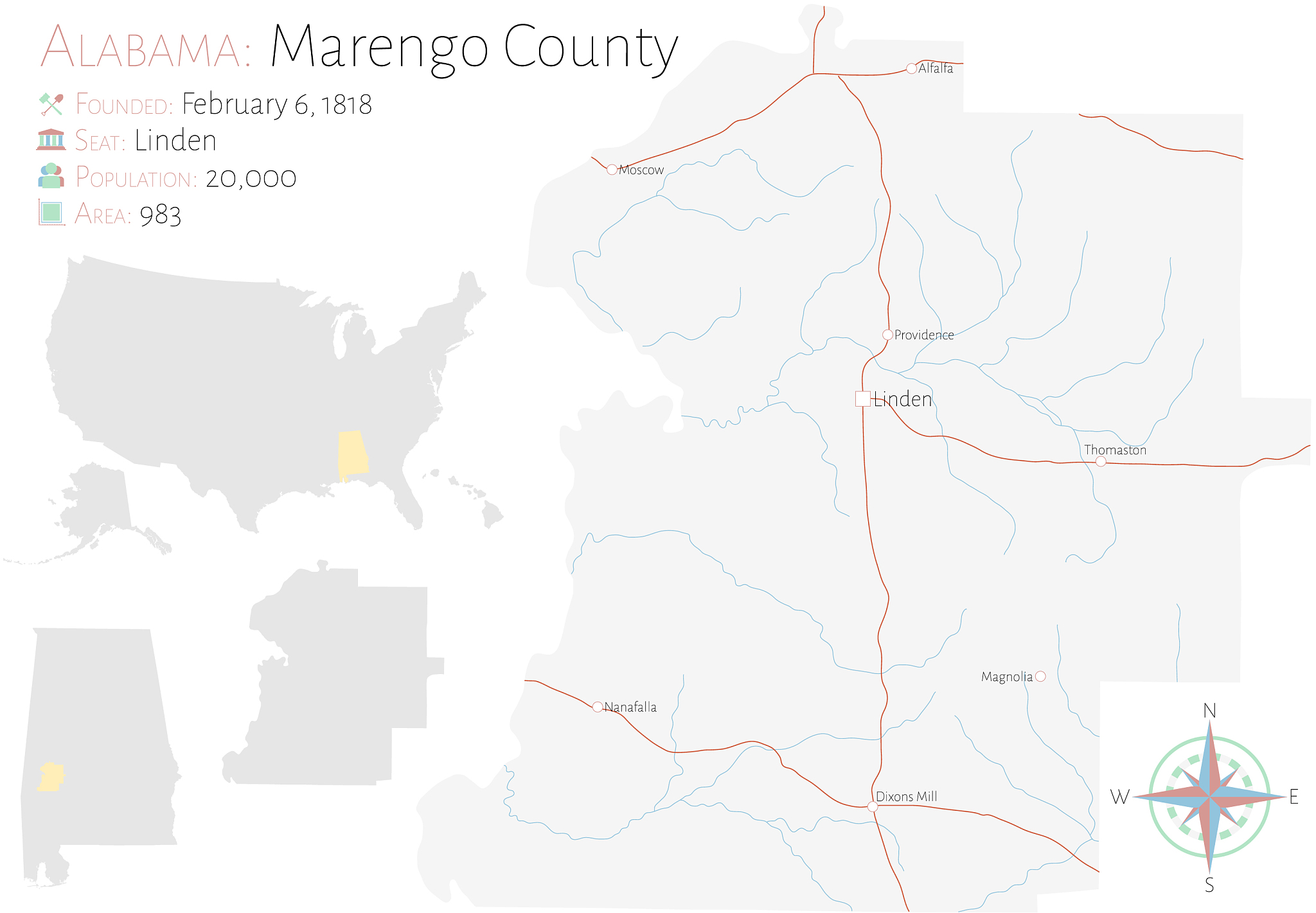 map marengo county in alabama