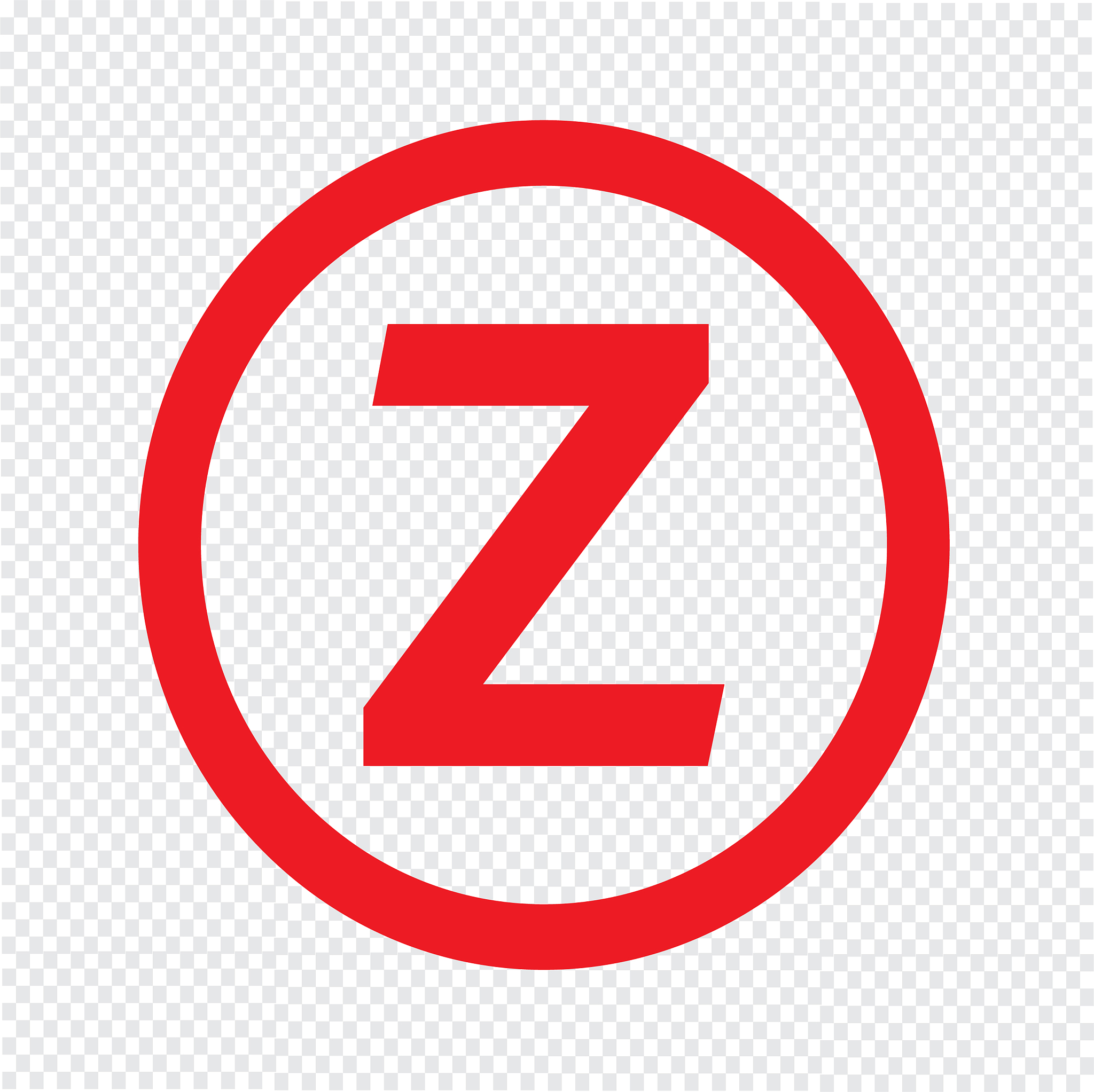 basic font letter z icon design