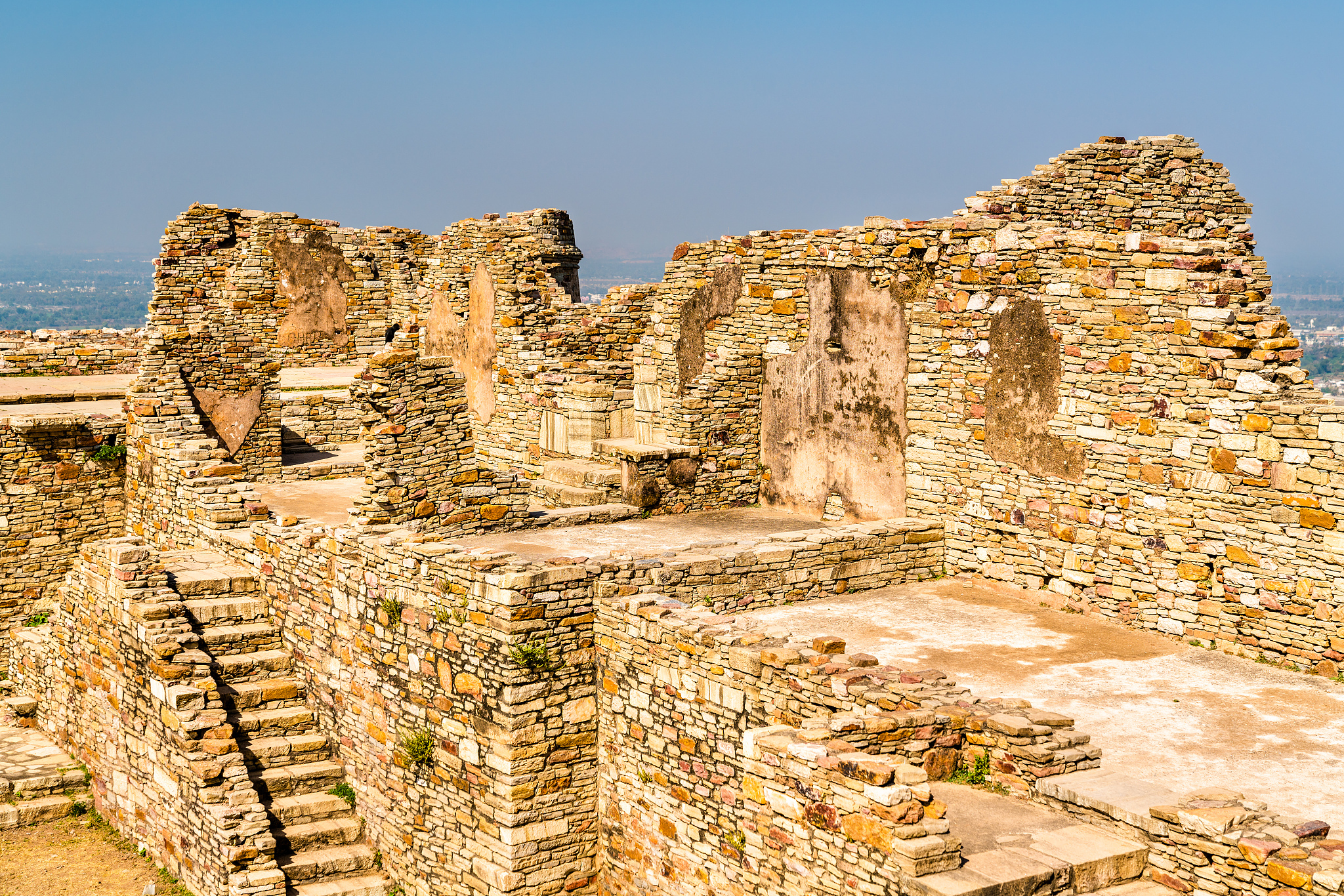 rana kumbha palace at chittor fort. rajastan state of india