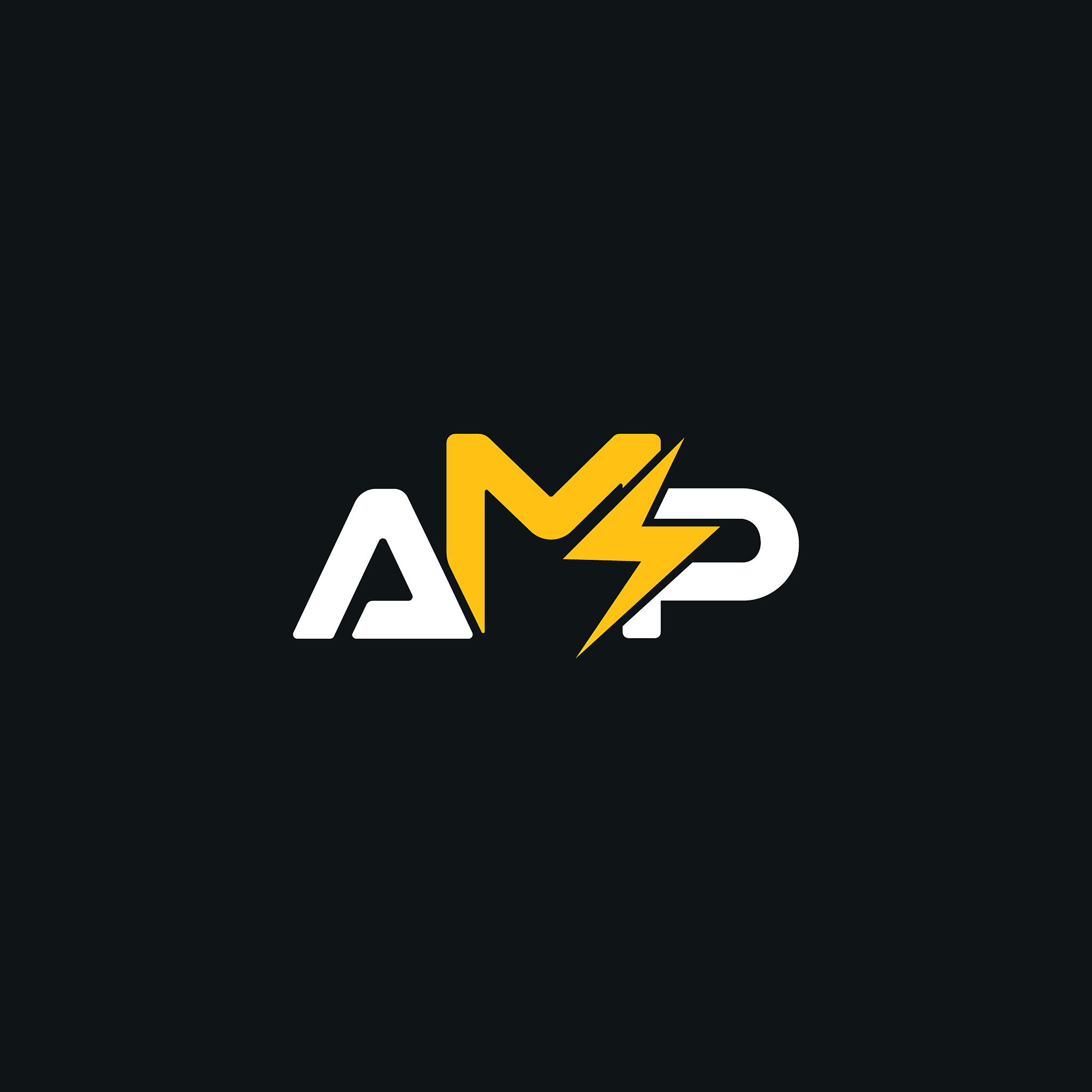 creative,modern letter amp bolt logo design template vector eps