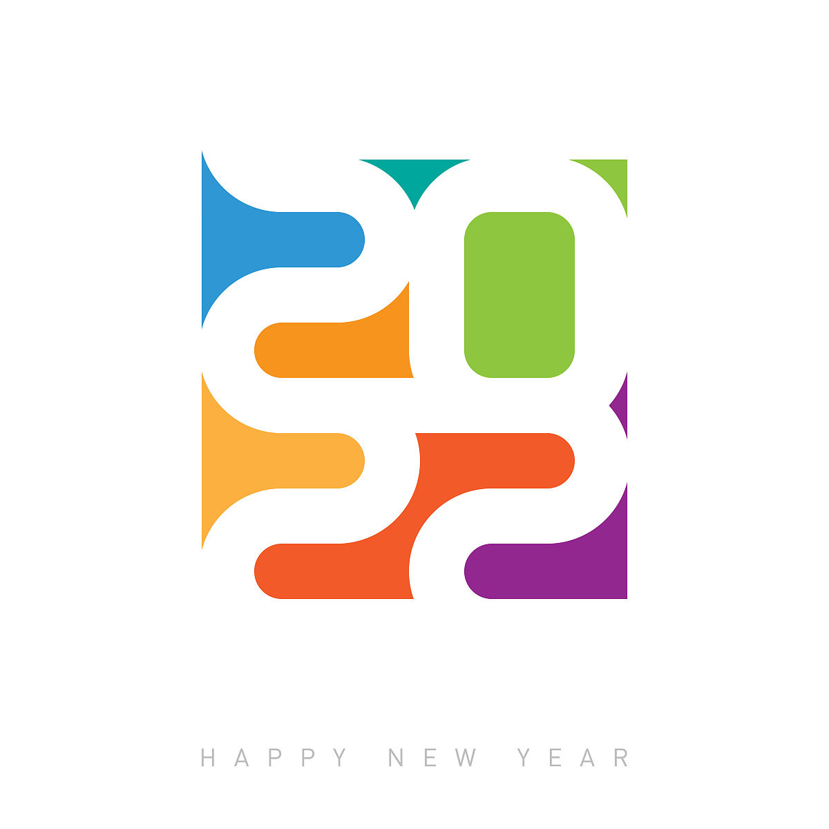 宣传册或日历2022封面设计模板.新年快乐20 22,白色背景垂直海报.封面