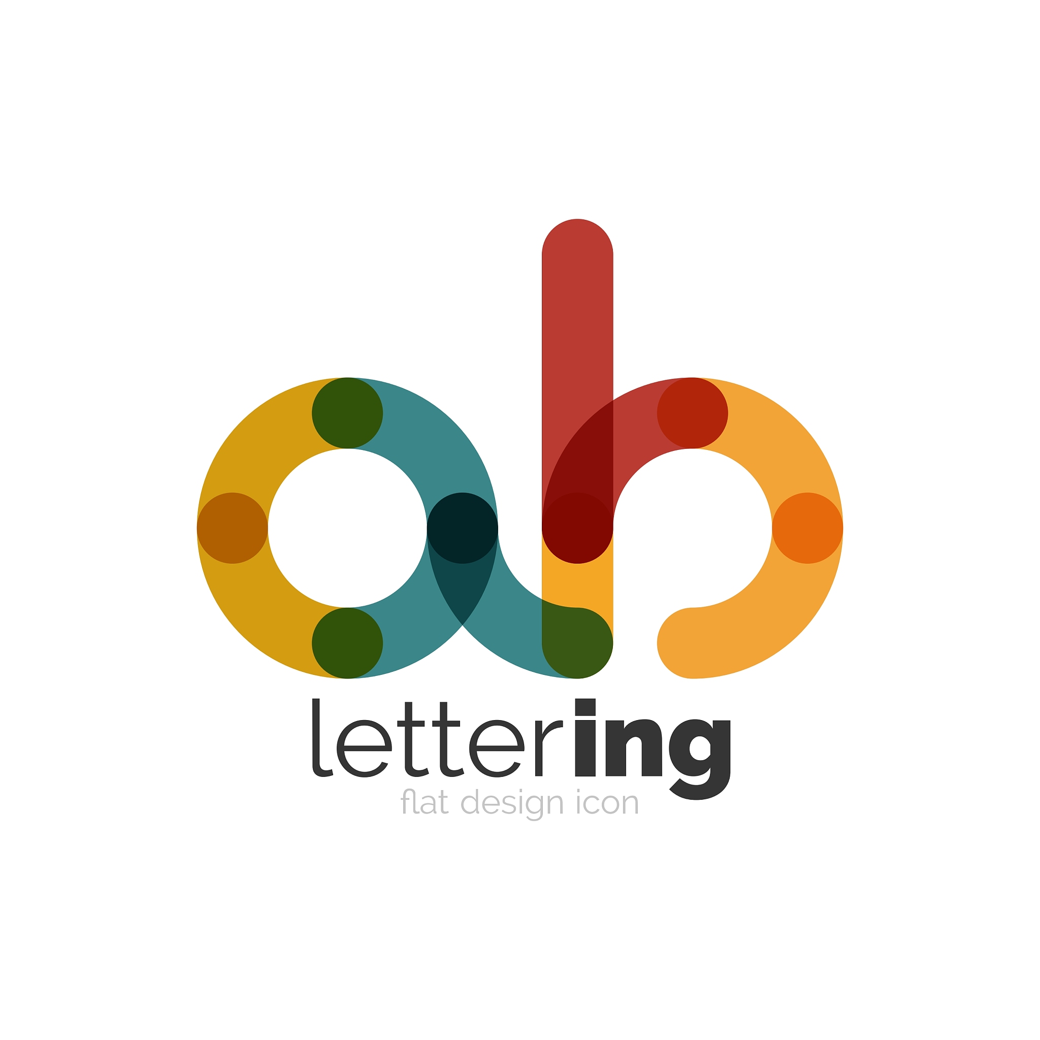 linear business logo letter