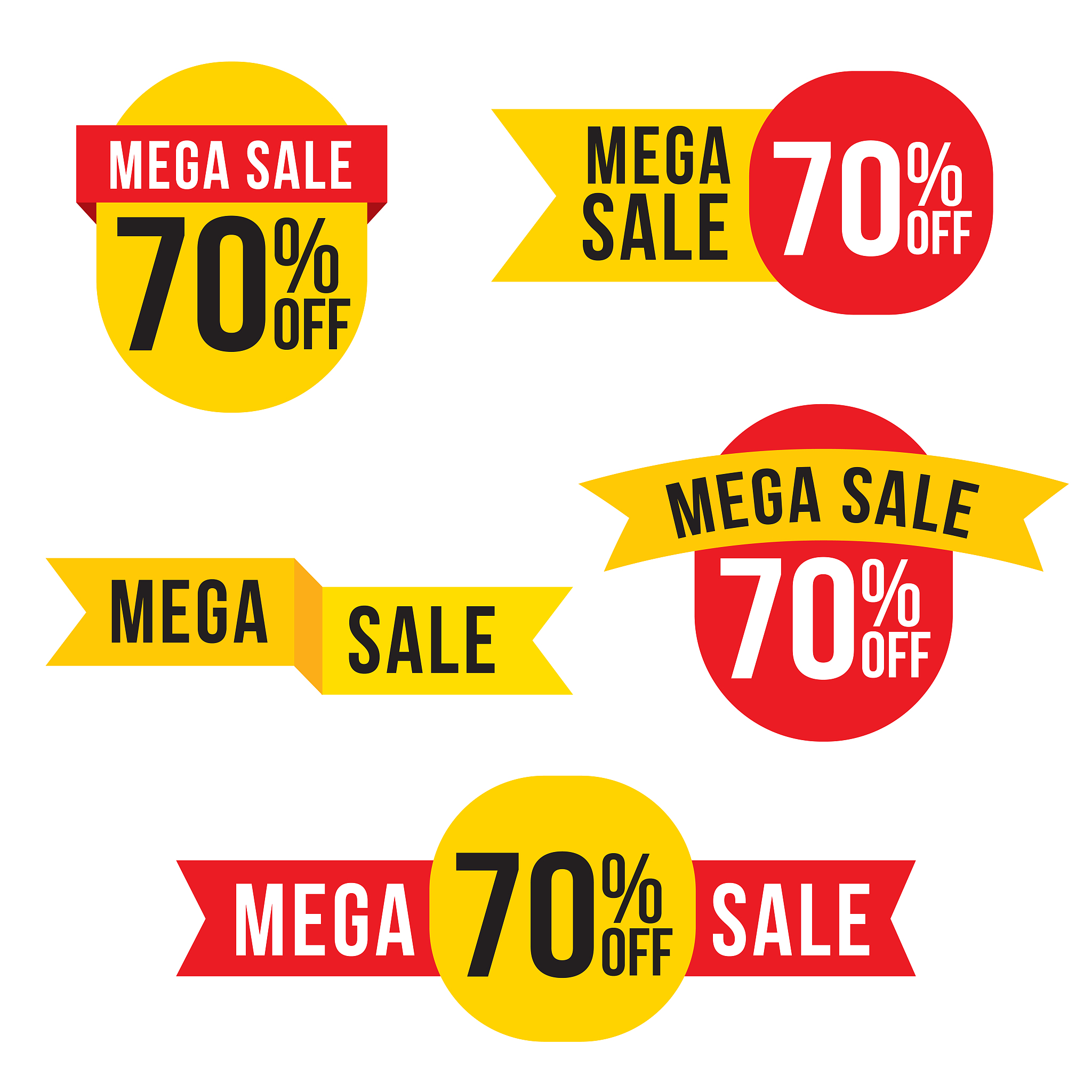 sale and special offer tag, price tags, sales label, banner, vec
