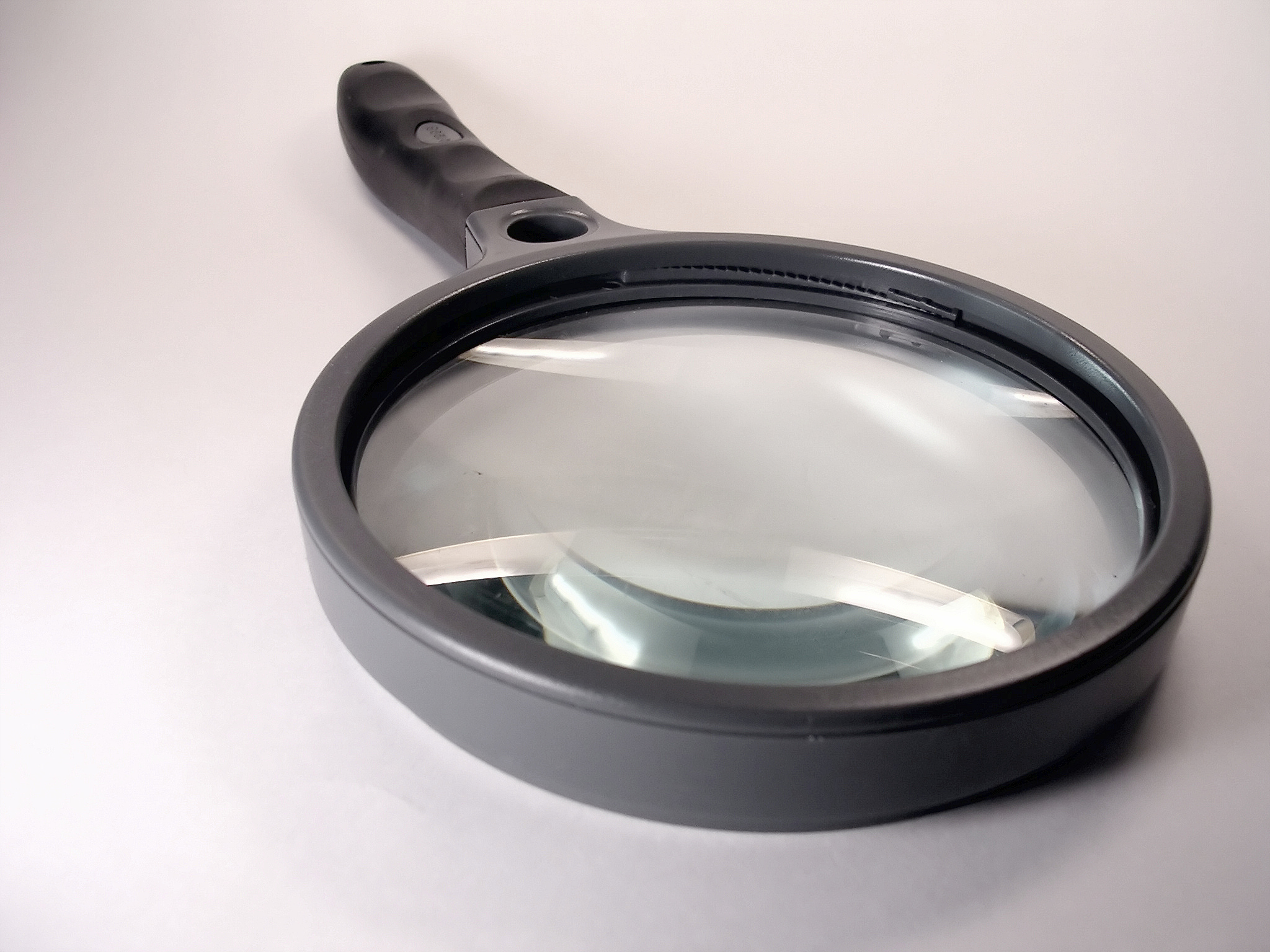 black magnifying glass