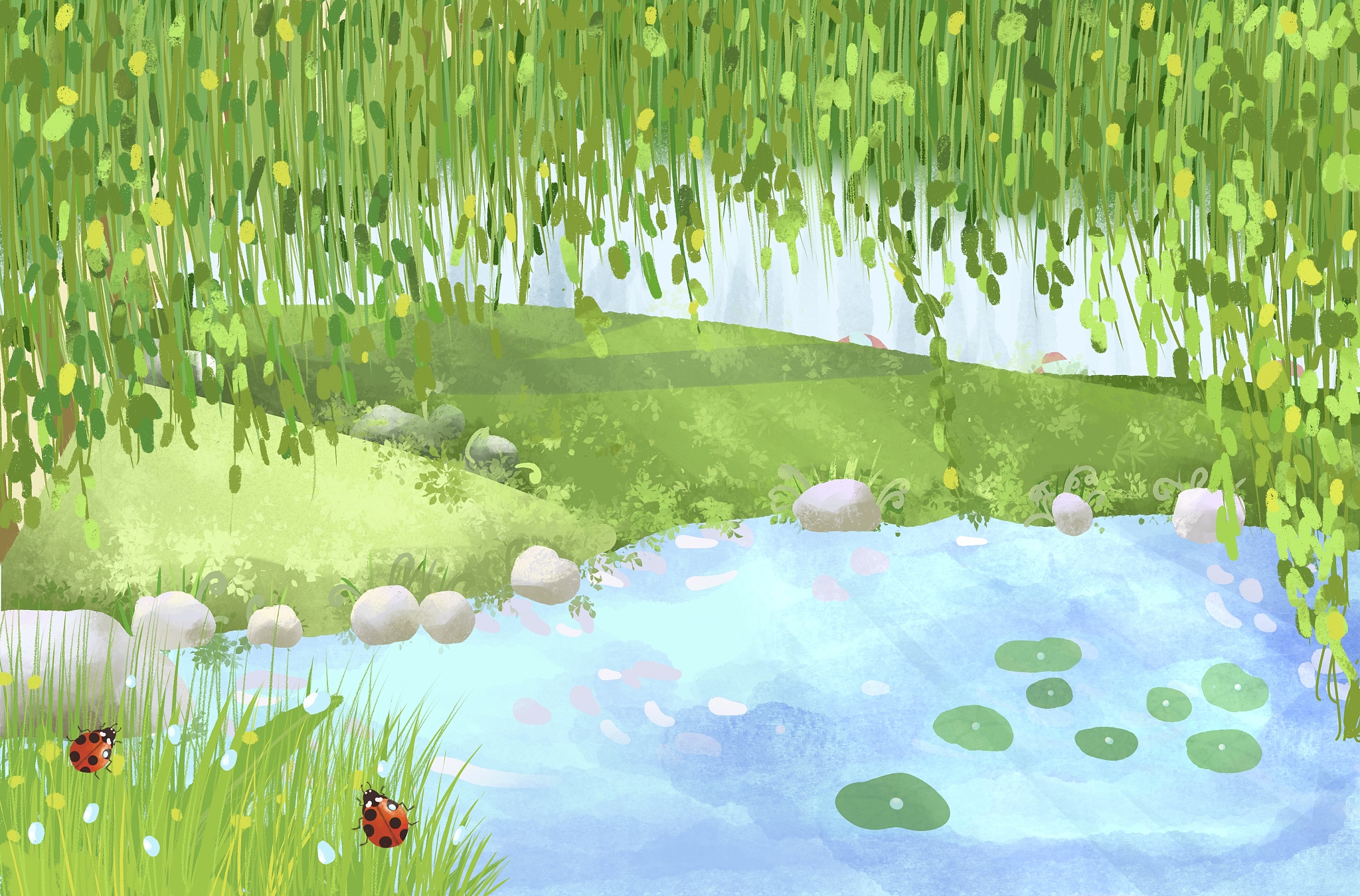 写几个春雨后的所有动物活动的现代诗标题八个字以内