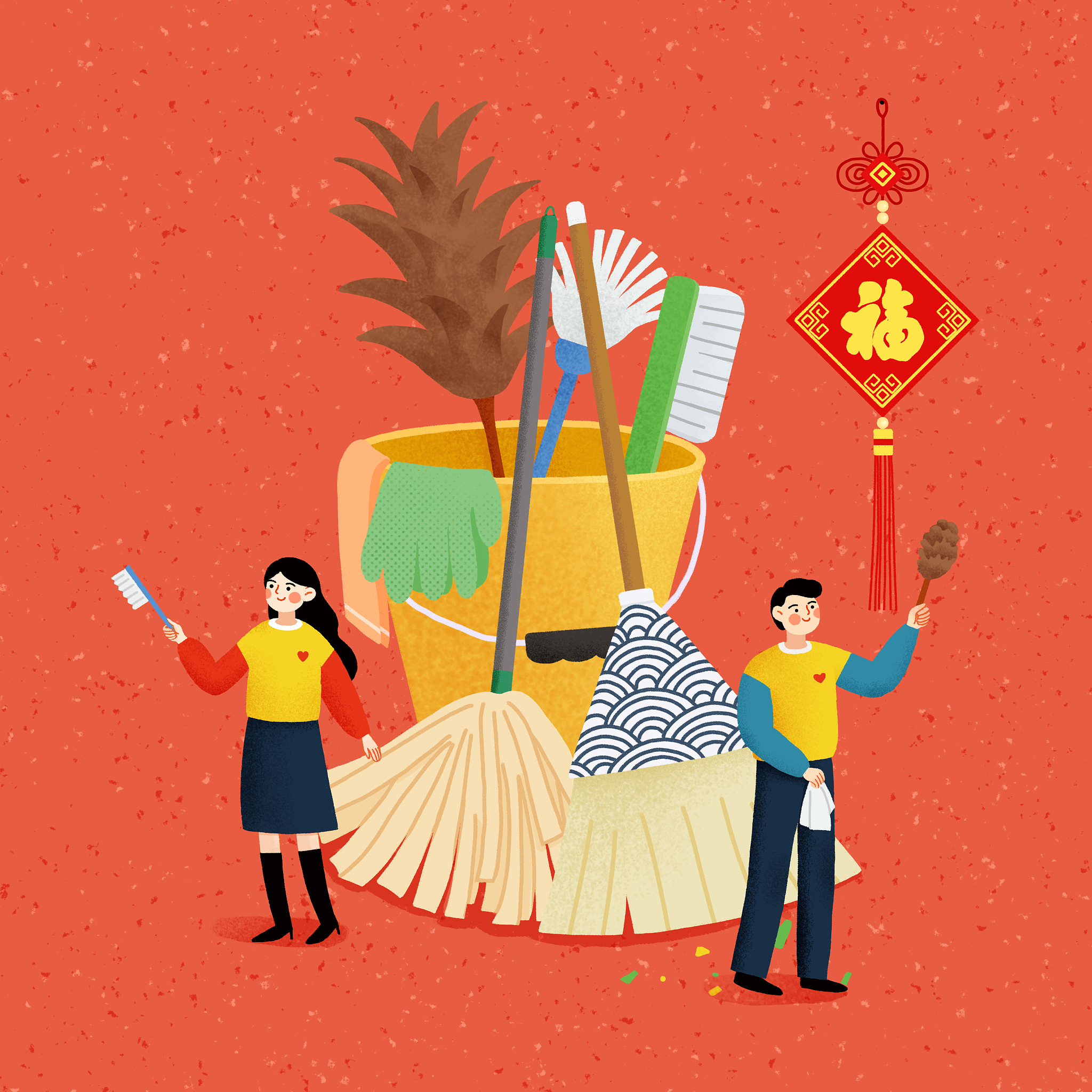 大年初二拿扫把扫地扫把断了一点有什么寓意回答加拓展。