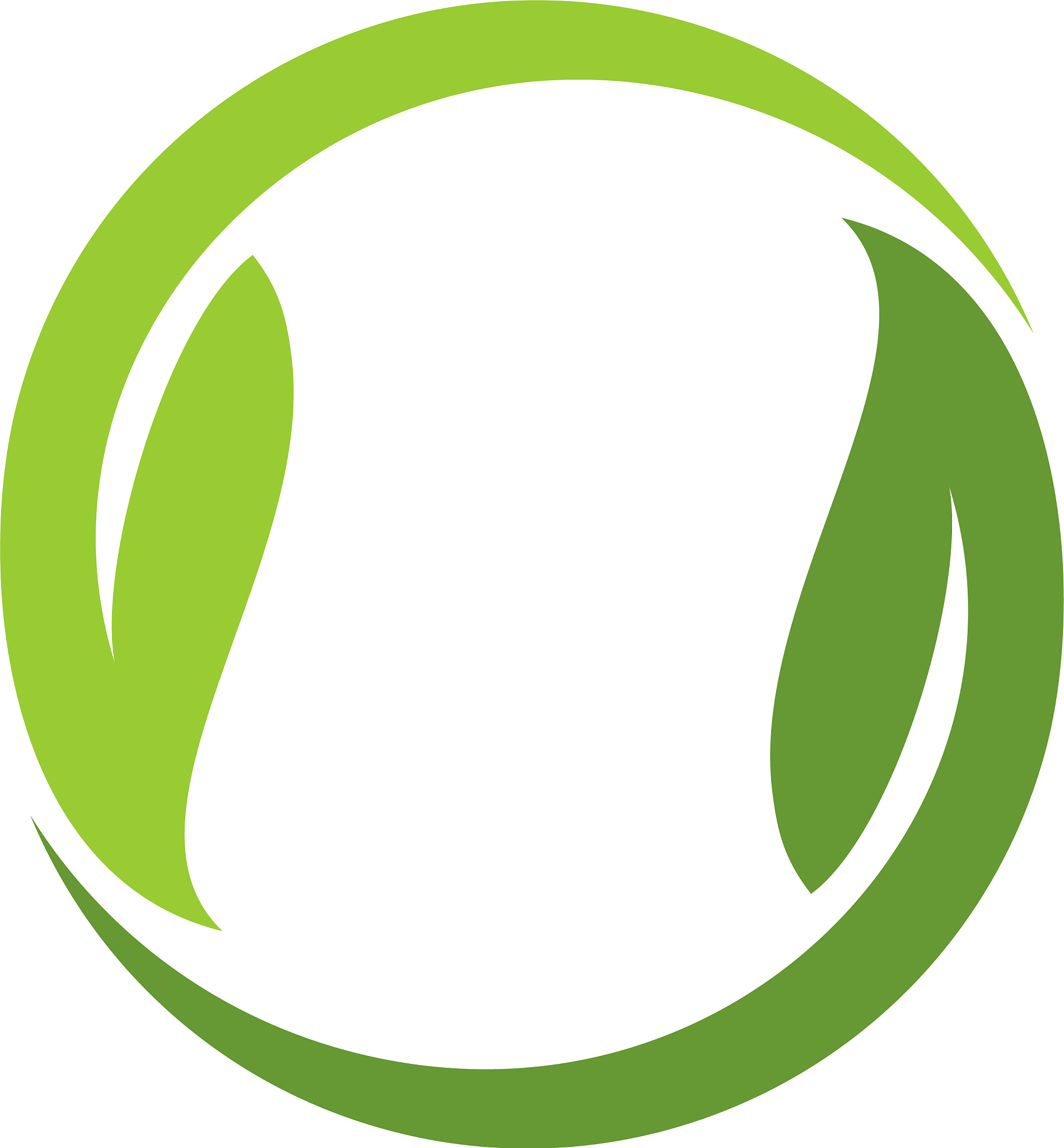 circle green leaf logo