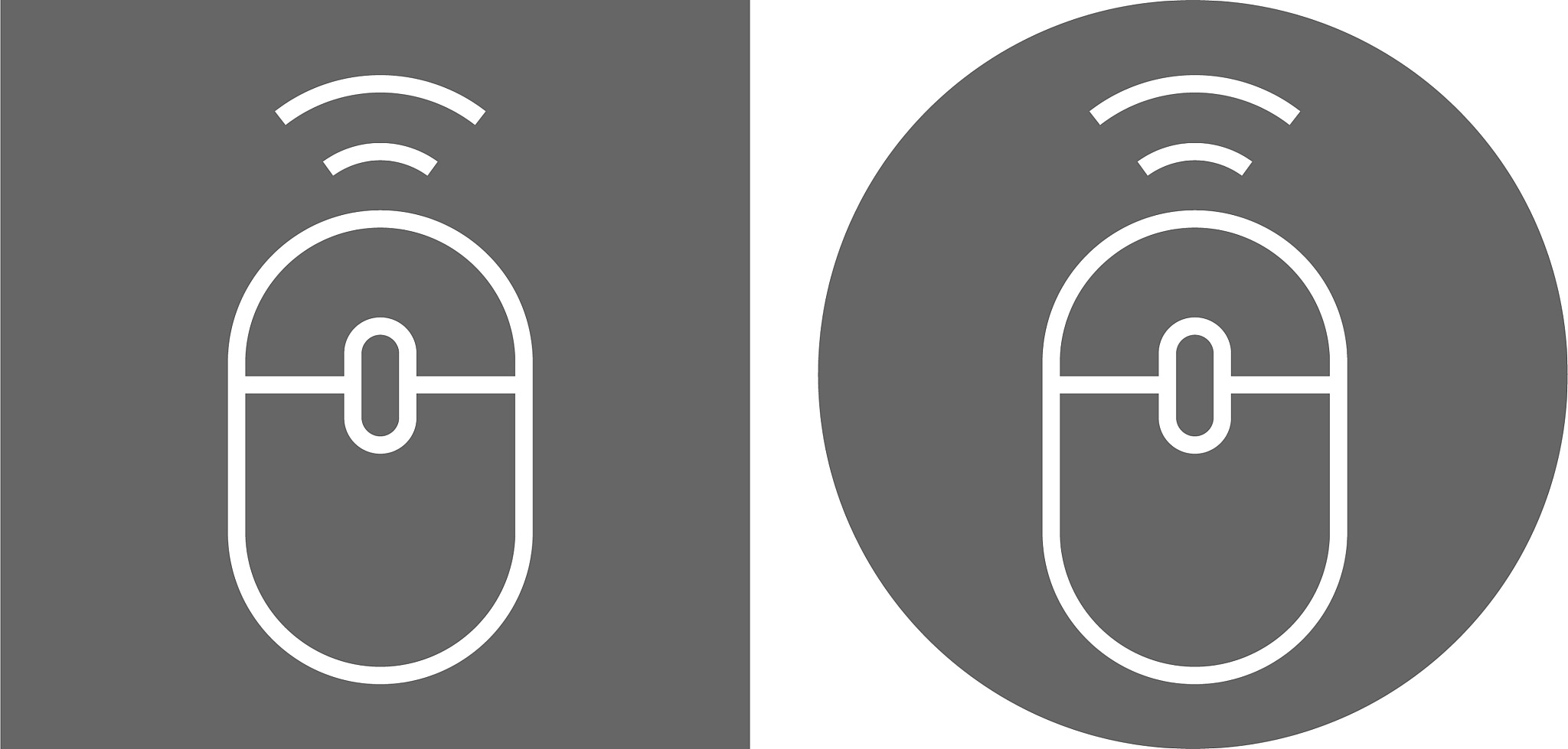 wireless computer mouse icon