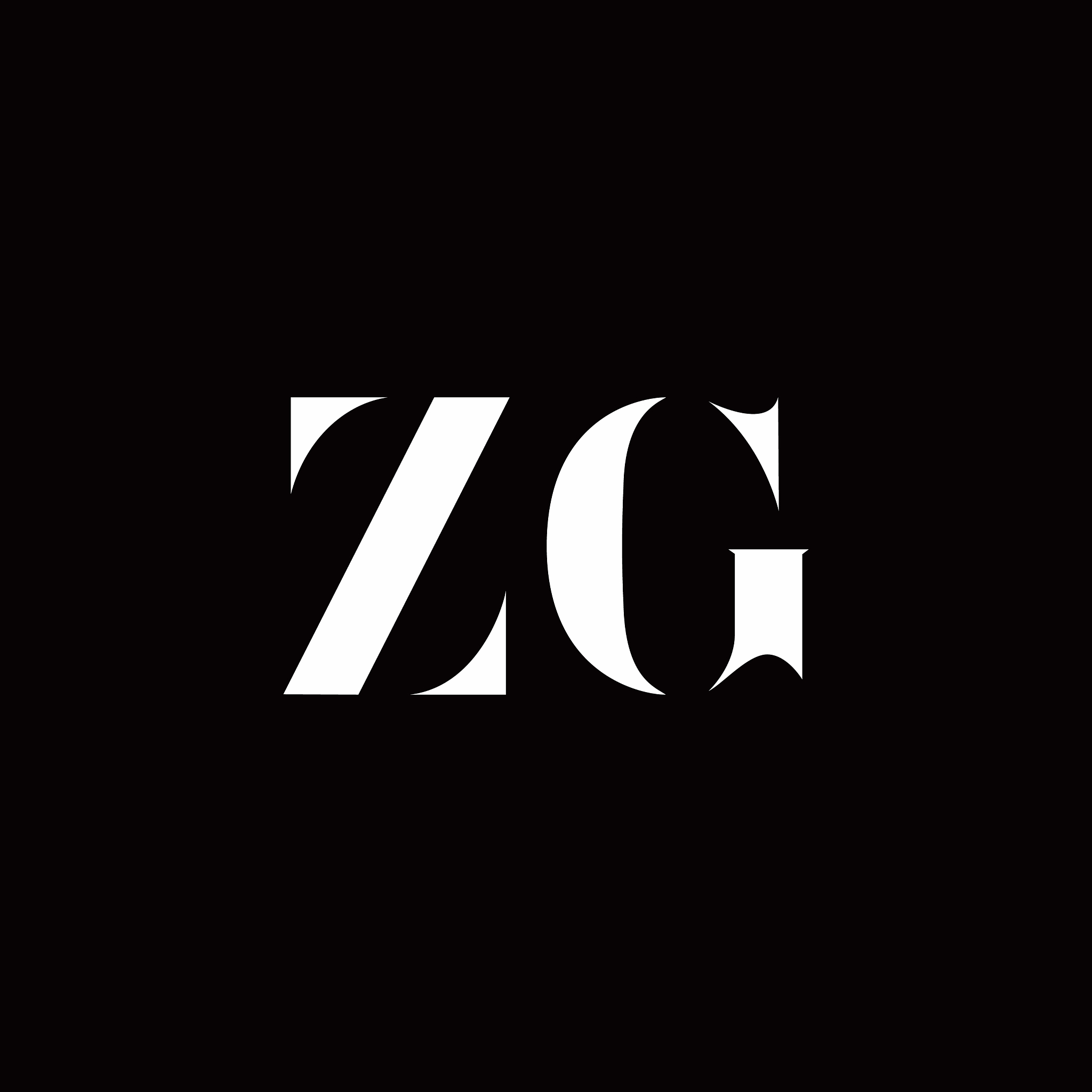 zg logo letter initial logo designs template
