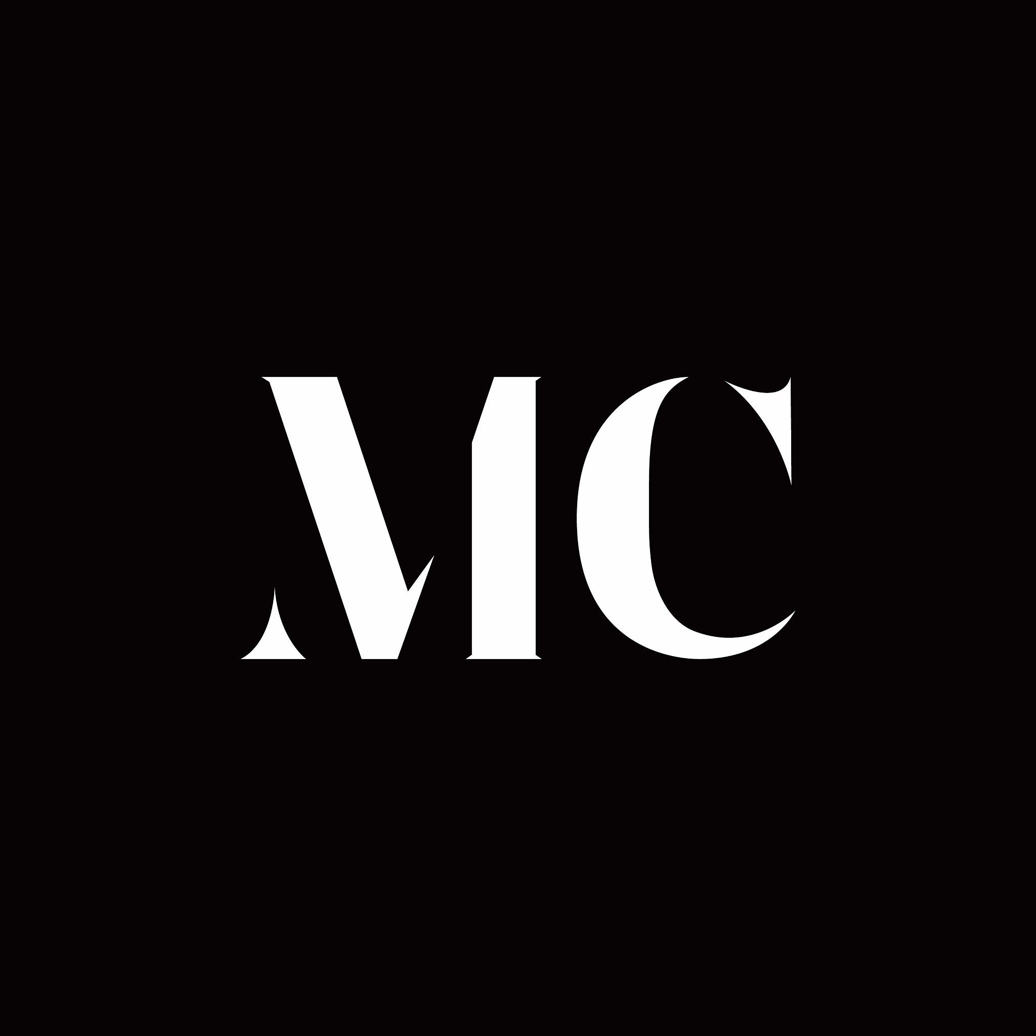 mc logo letter initial logo designs template