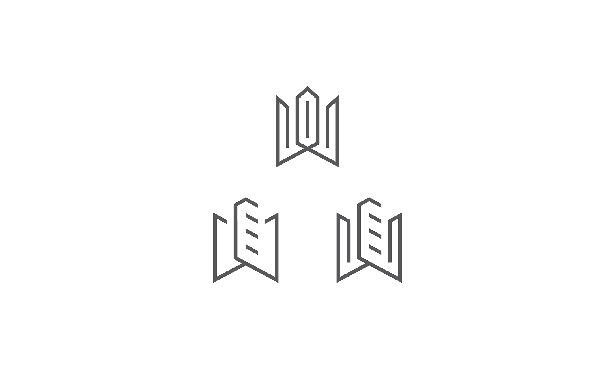 building line art logo icon
