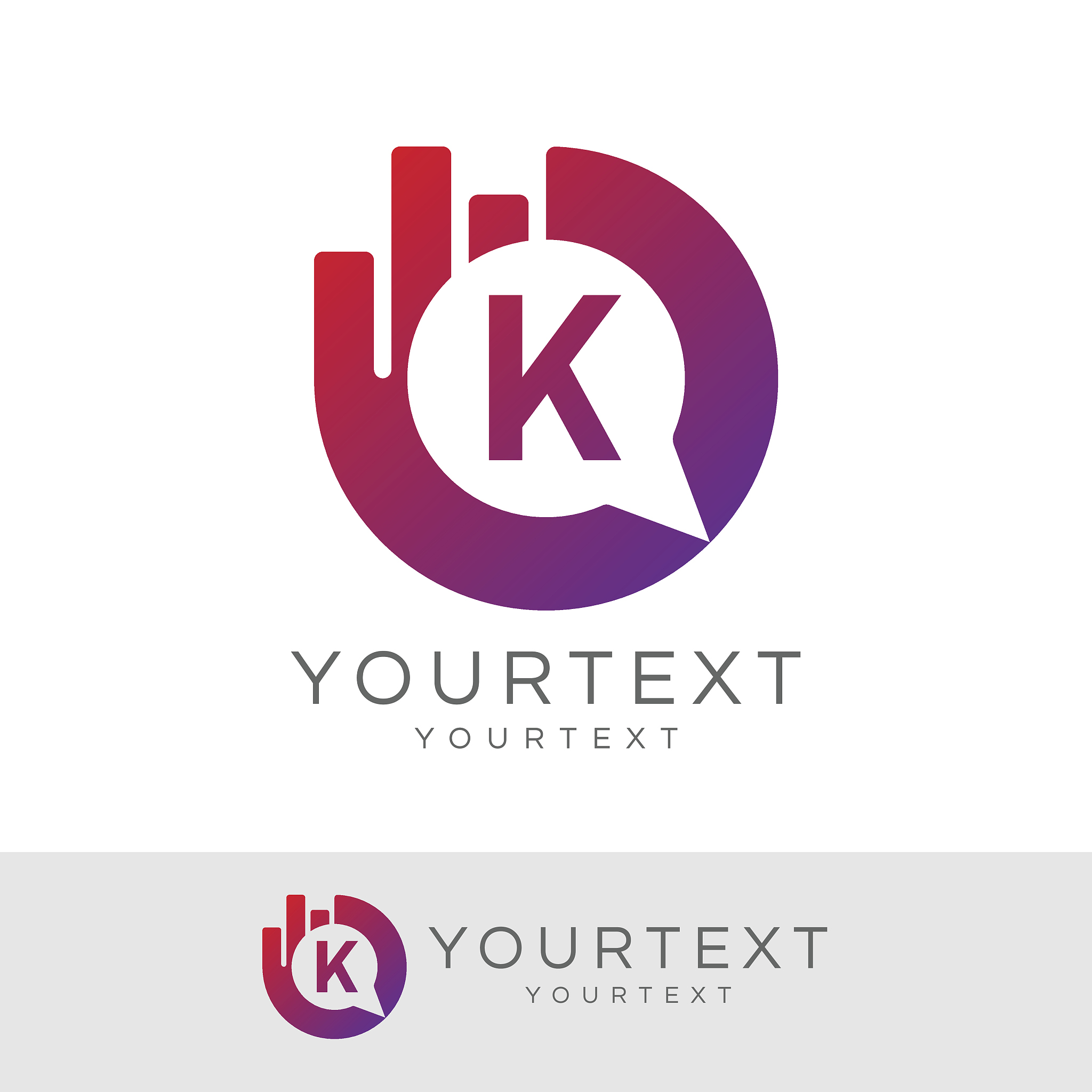 accounting consultants initial letter k icon design