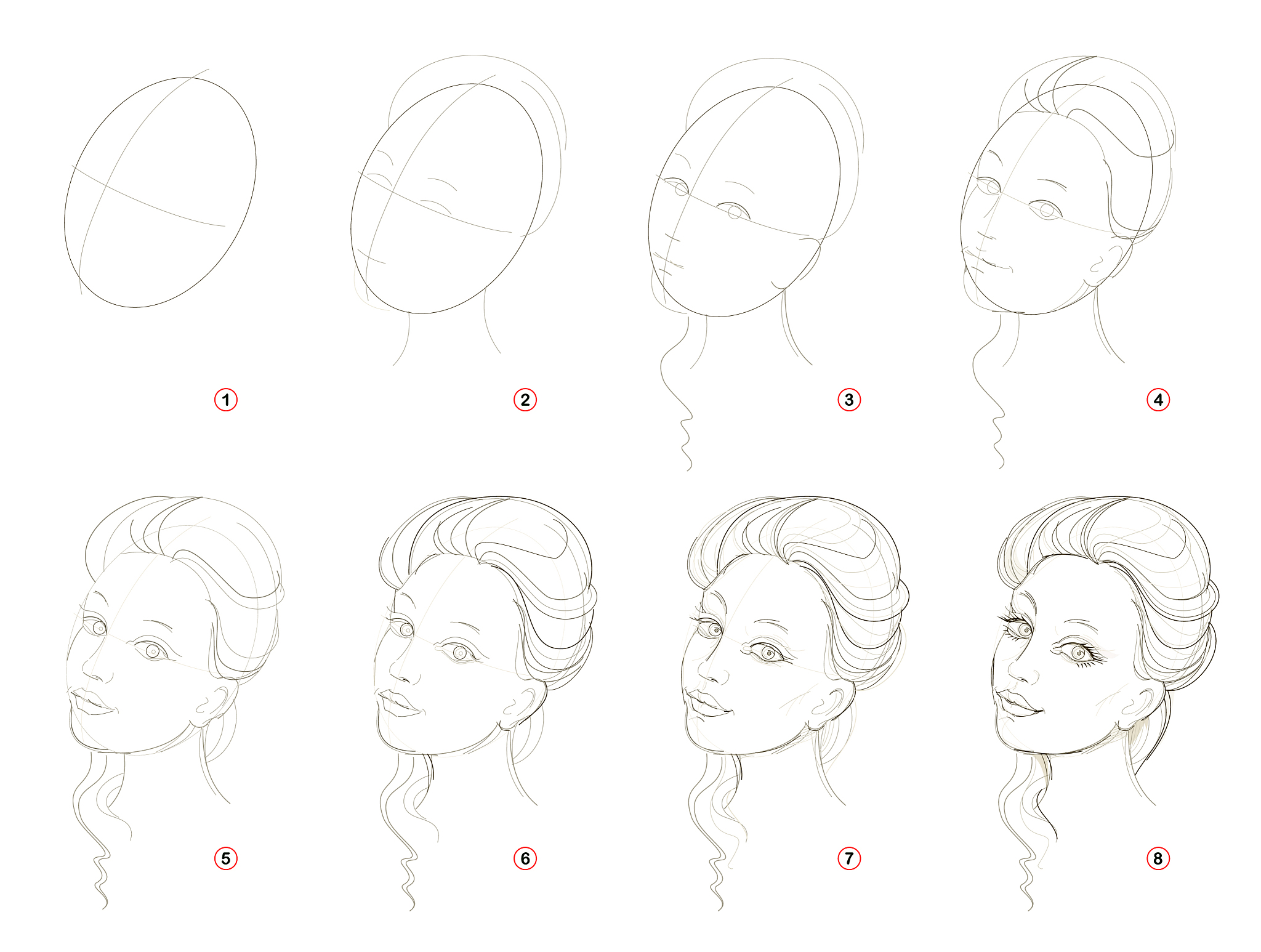✨小红书爆款！教你画一个氛围感十足的温柔女孩✨