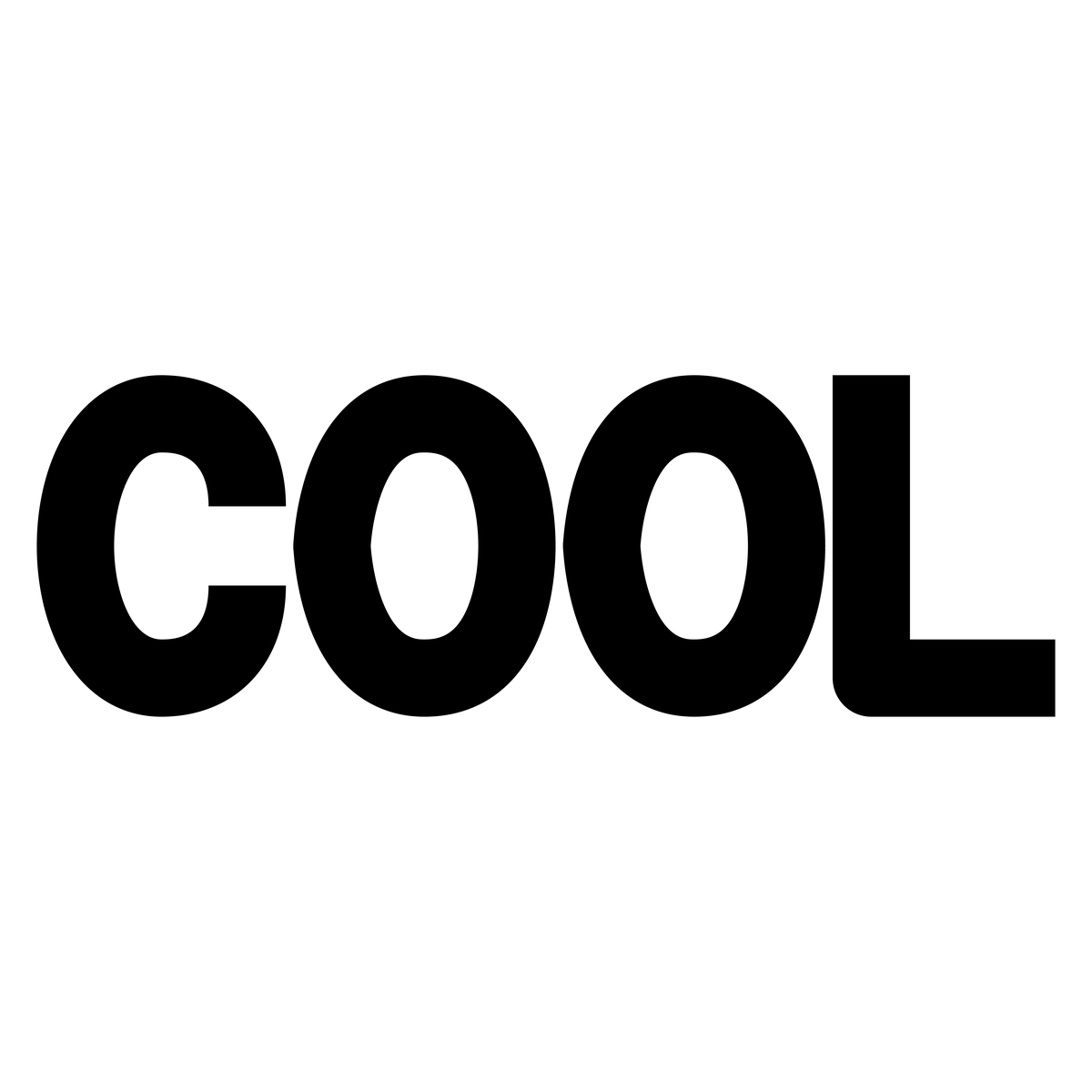 醒目简洁的英文单词"cool"及文字素材