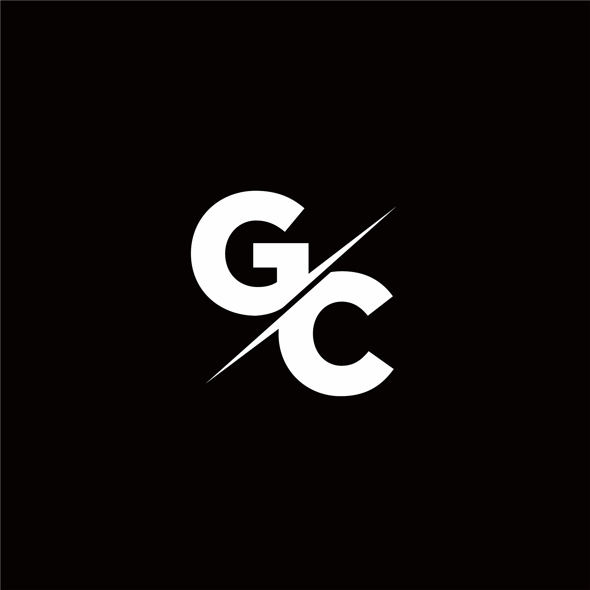 gc logo letter monogram slash with modern logo