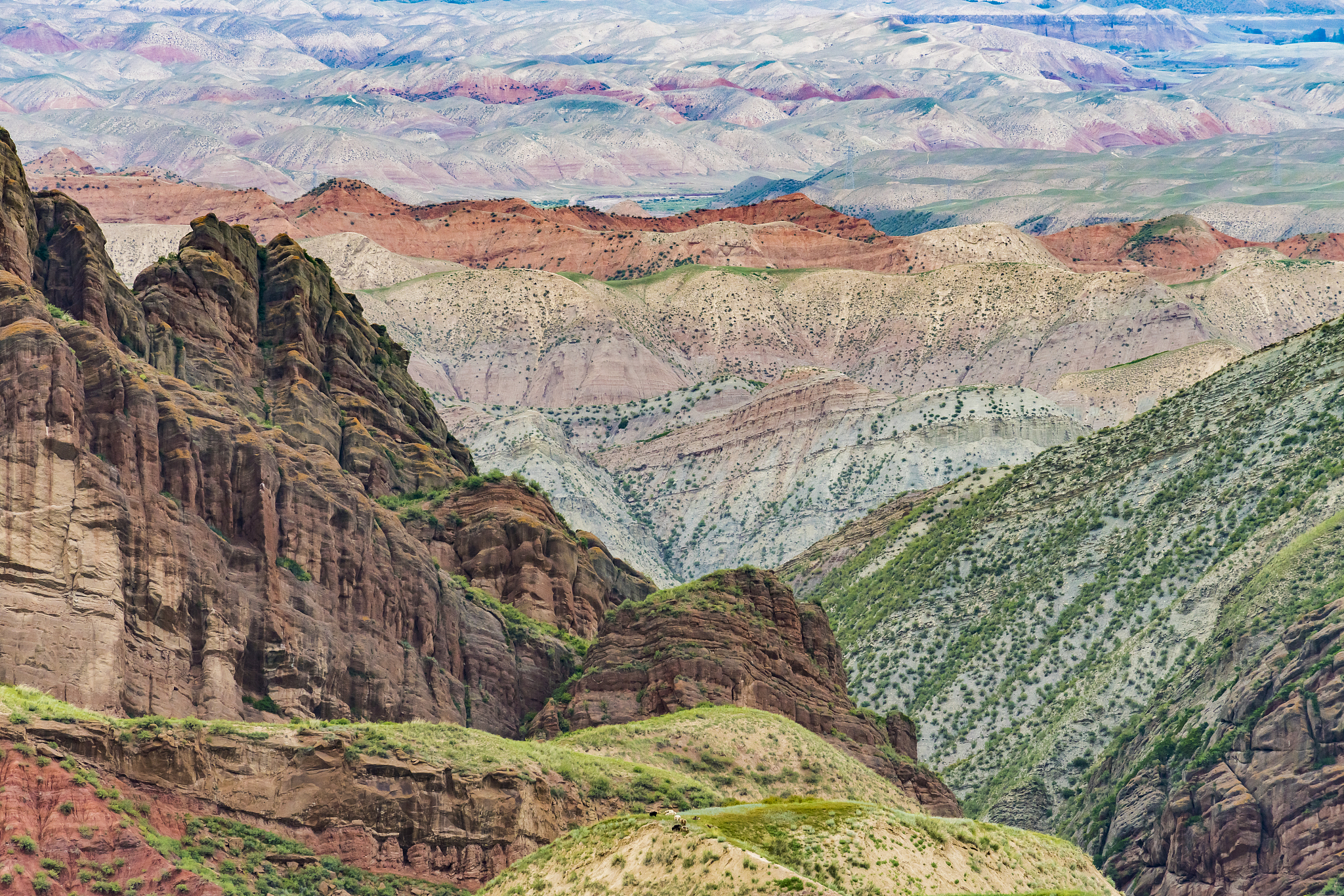 danxia landform, xinjiang, china