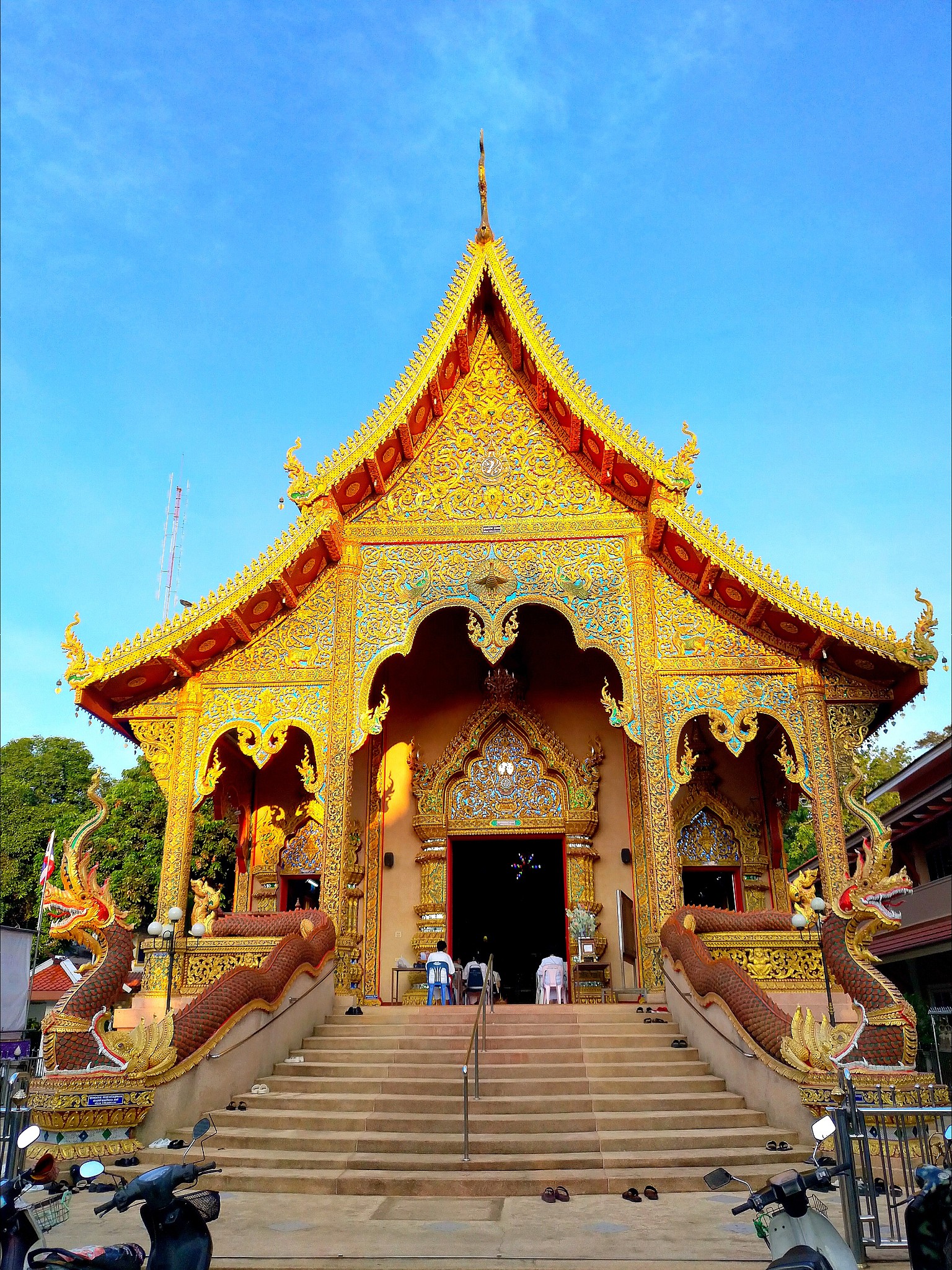 exterior of temple building against sky