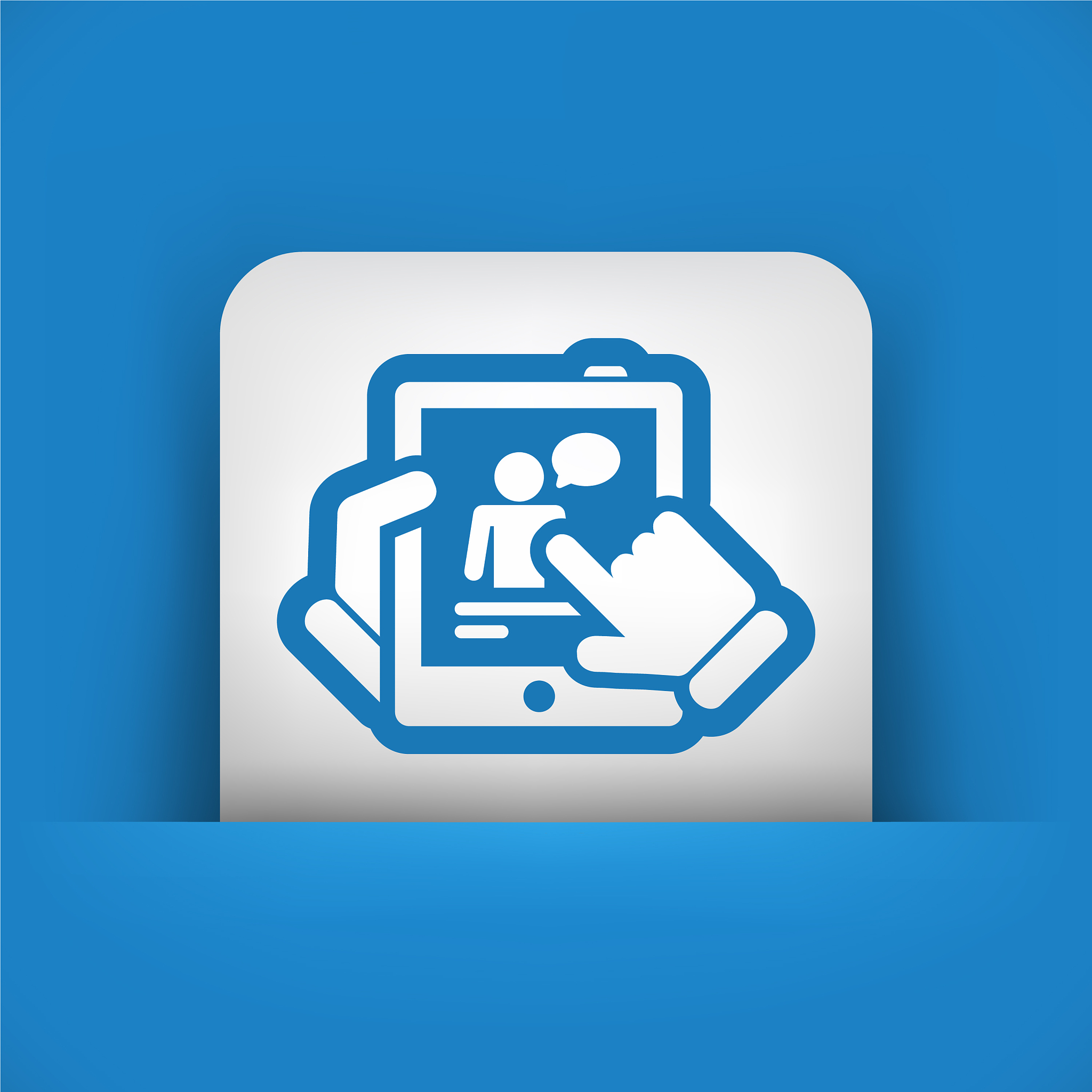chat on tablet