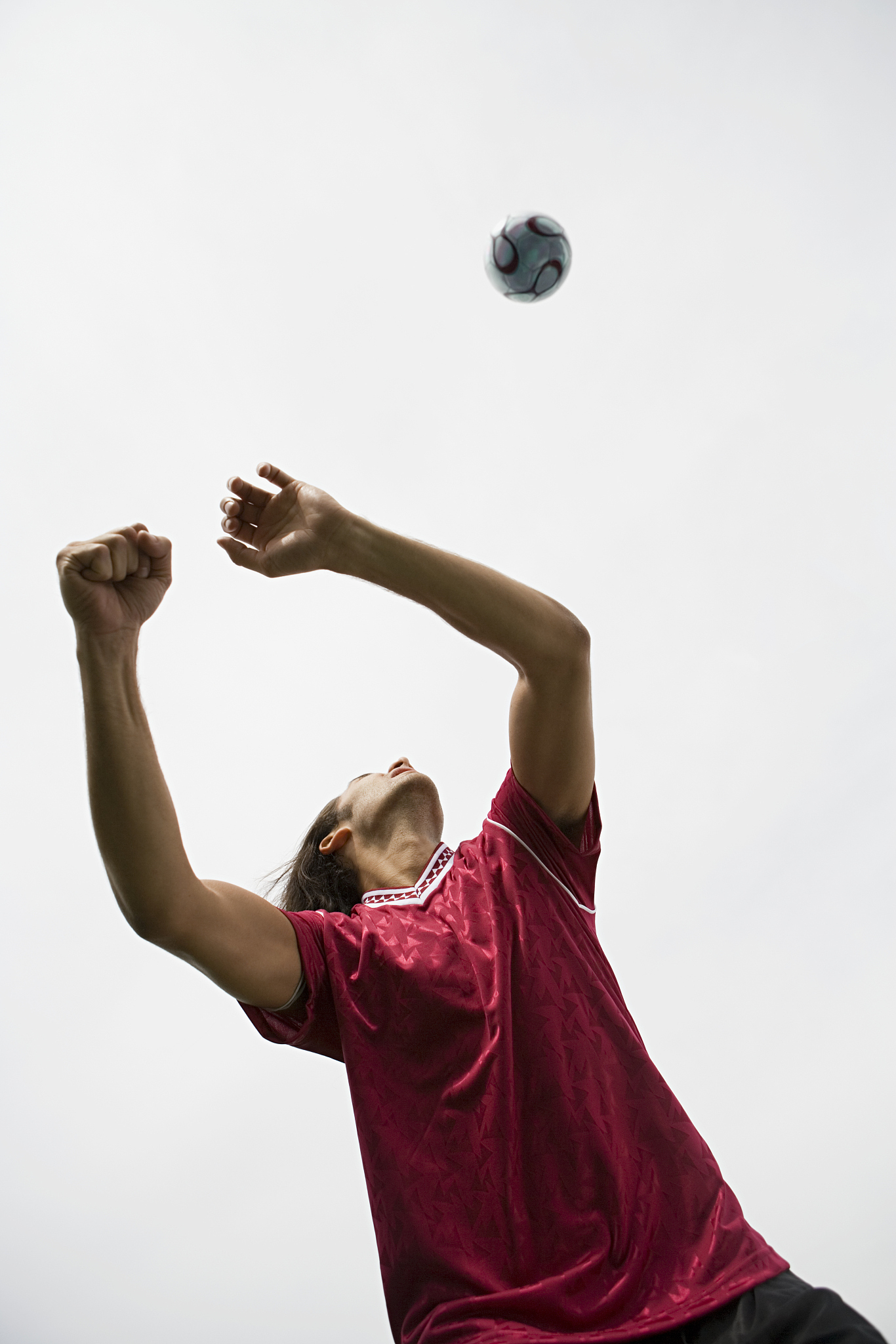 man playing football