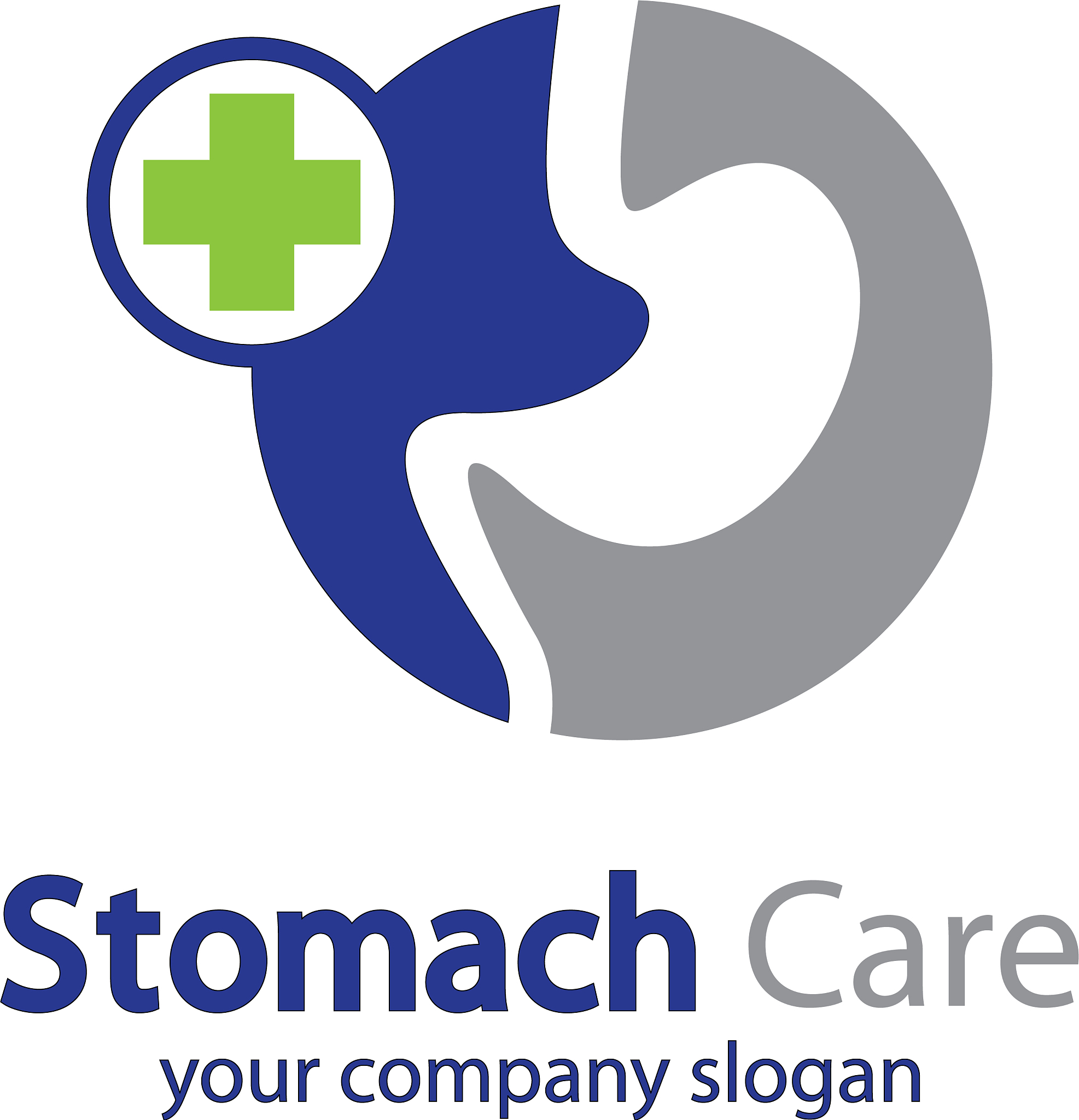 stomach logo creative icon