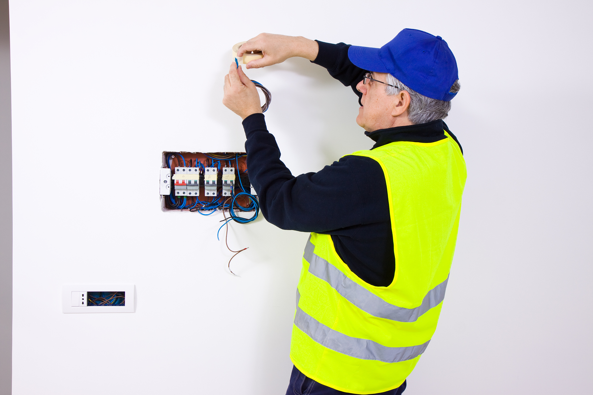 electrician at work