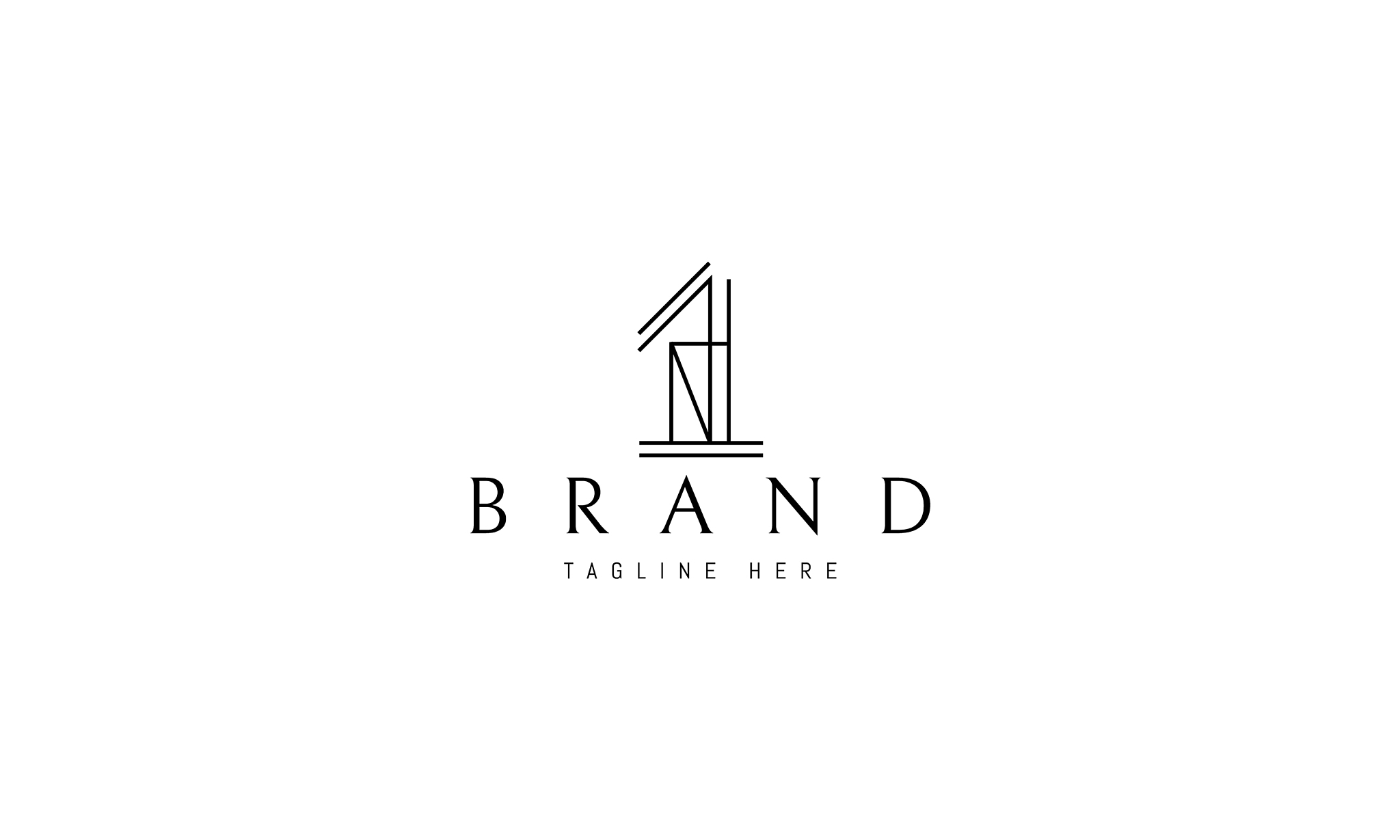 line logo on which abstract image of