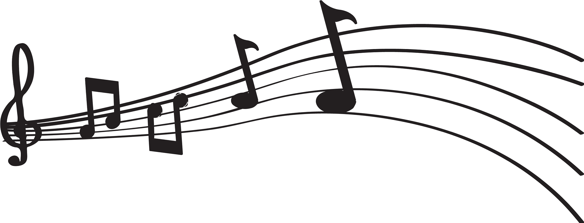 isolated music pentagram