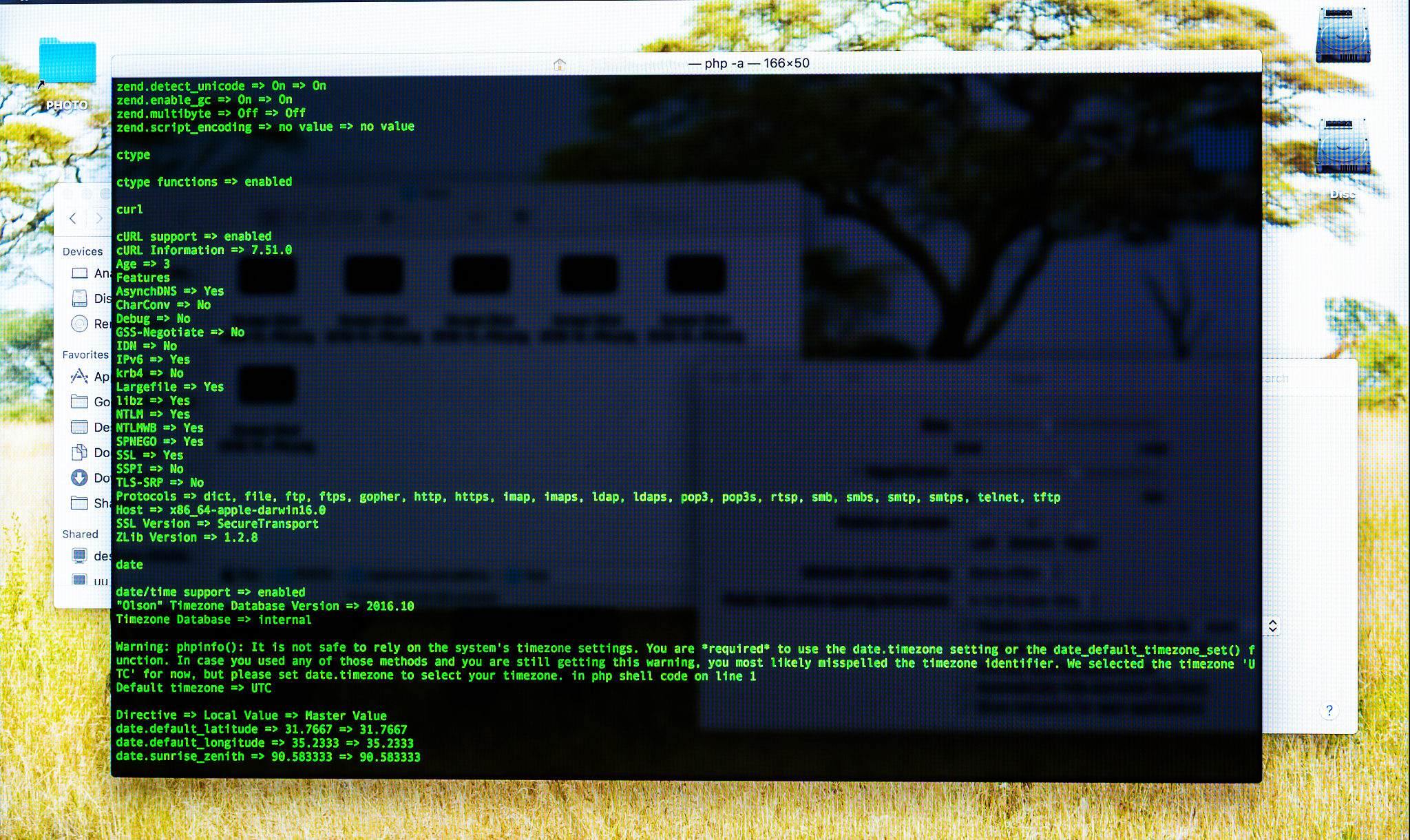 command line interface on the desktop, terminal command, cli