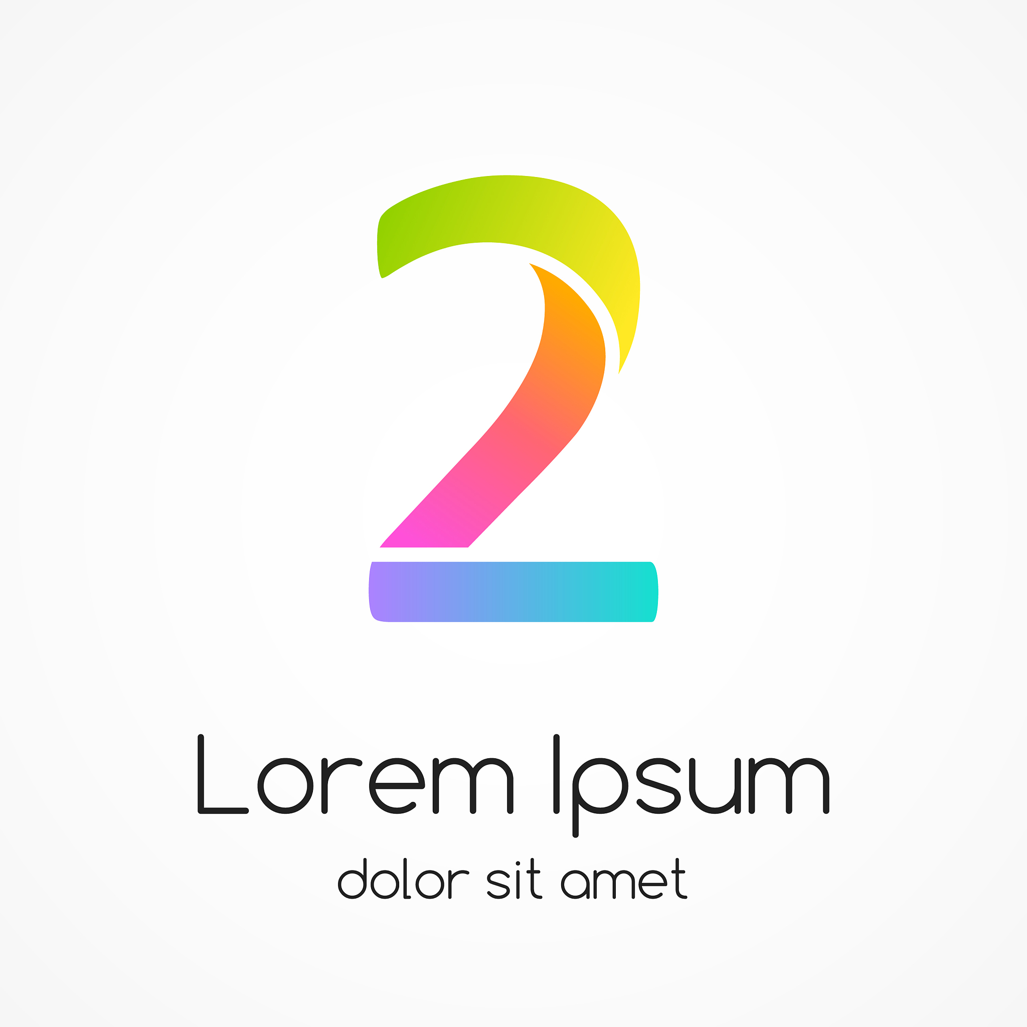 logo number 2 company design template