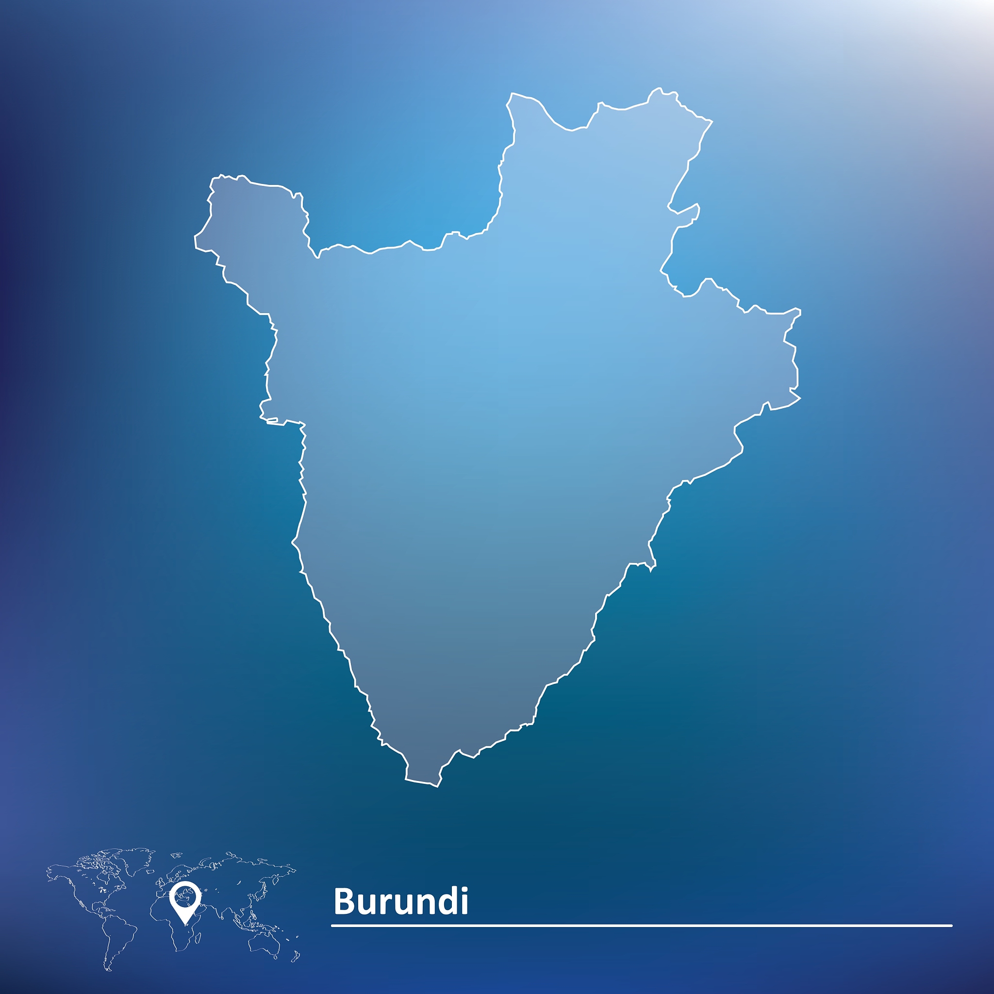 map of burundi