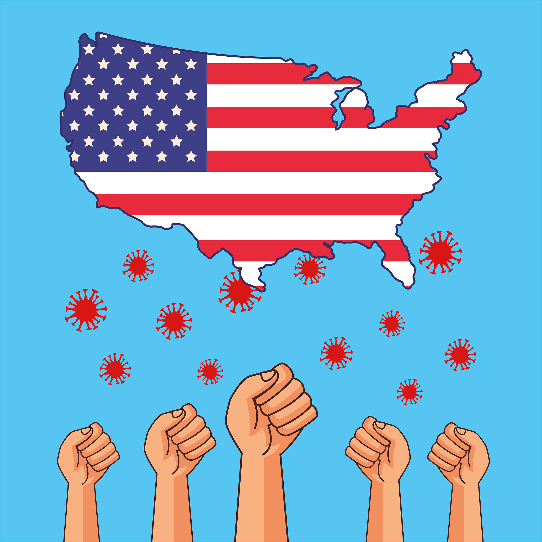 <strong>瘟疫</strong>,美国,粒子,科摩罗,病毒,日冕形病毒,危险,绘画插图,建筑,星形