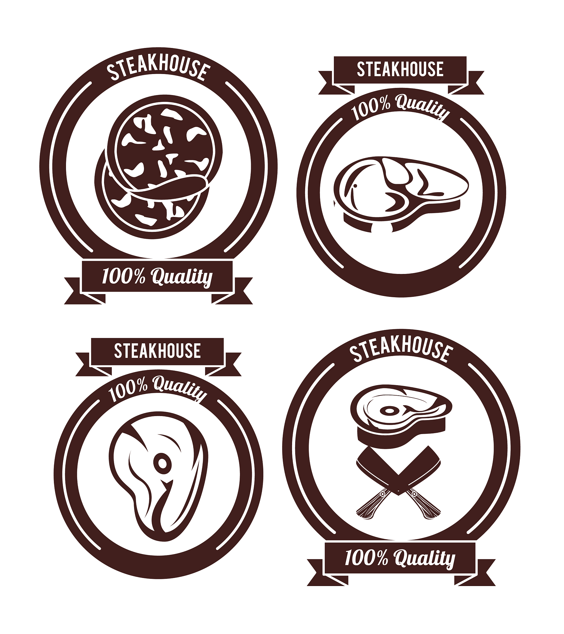 steakhouse bbq emblems