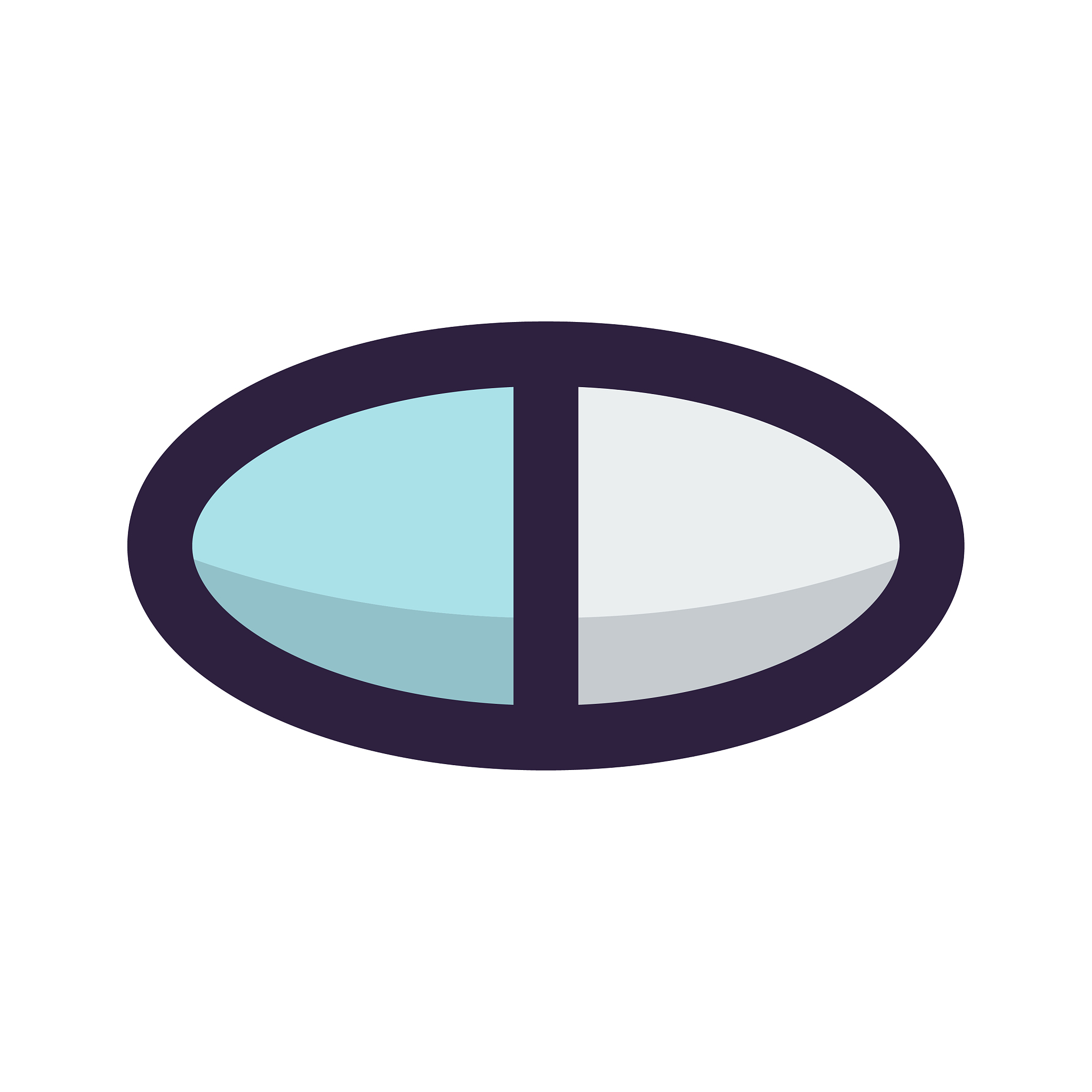 flat capsule tablet or pill icon design isolated - capsule linea