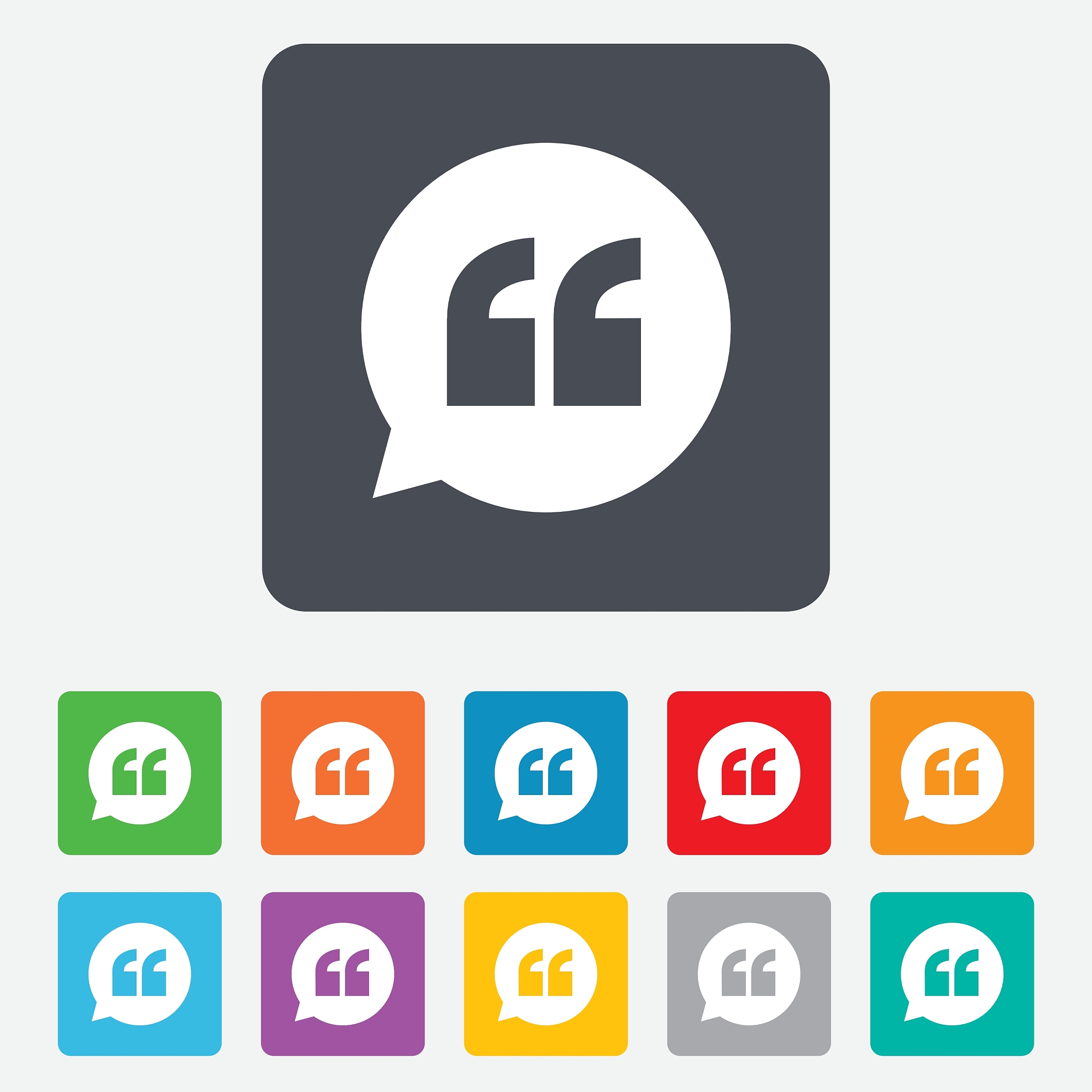 quote sign icon quotation mark symbol