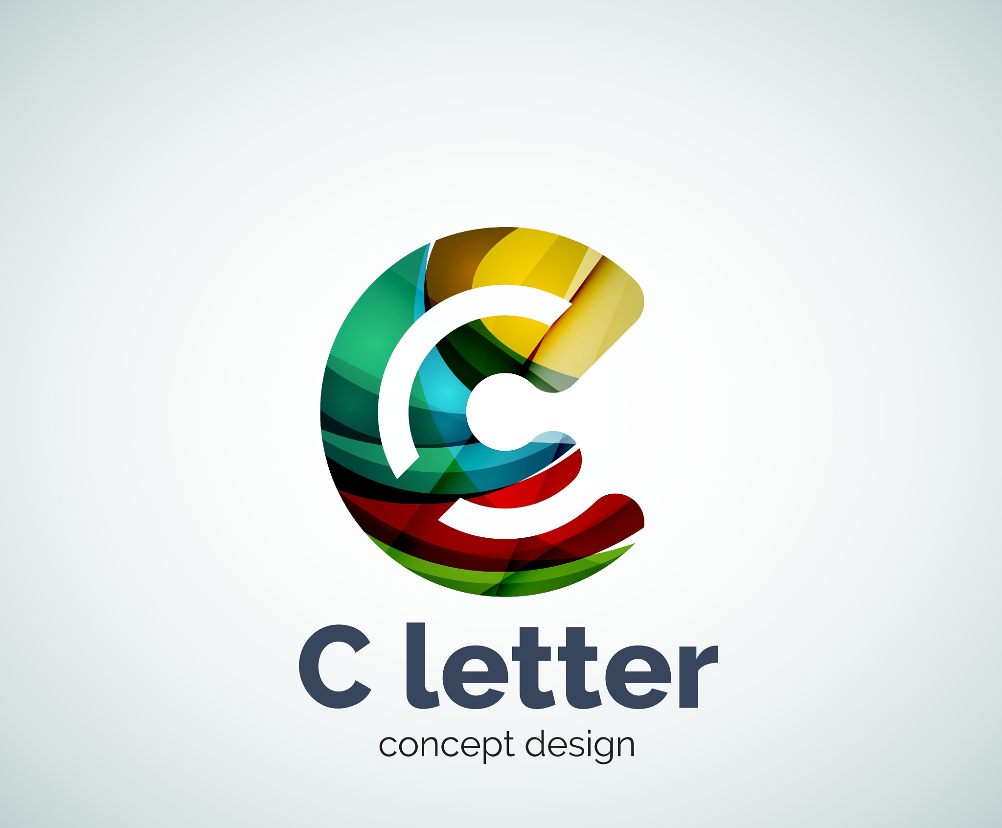c letter concept logo template