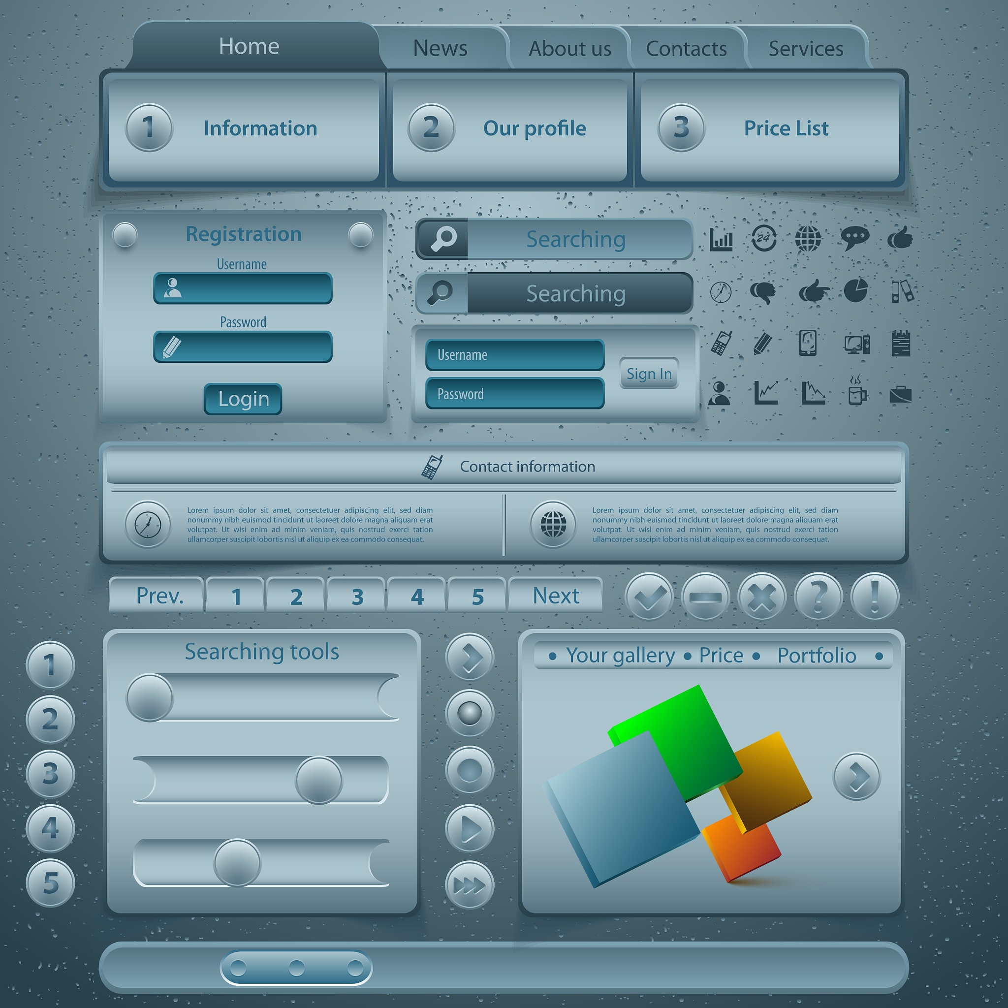 website template design