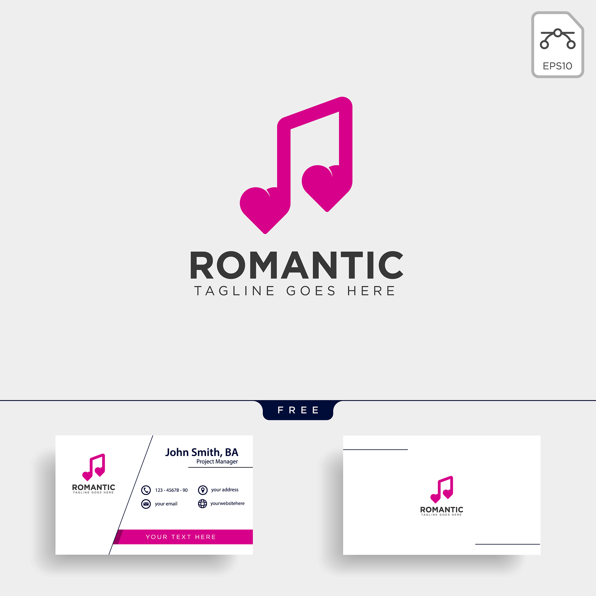 love music symbol or logo template icon element