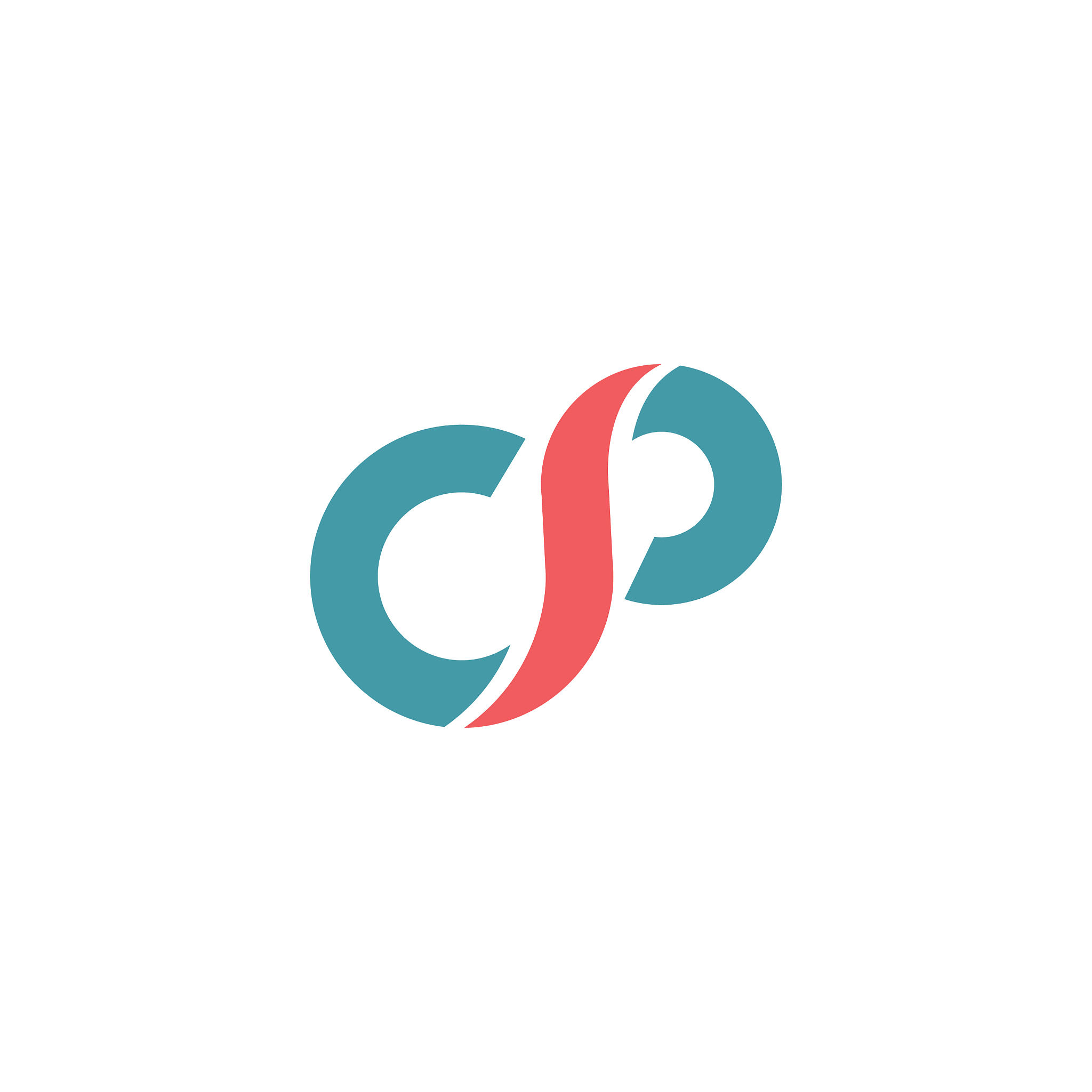cp or pc letter template logos design