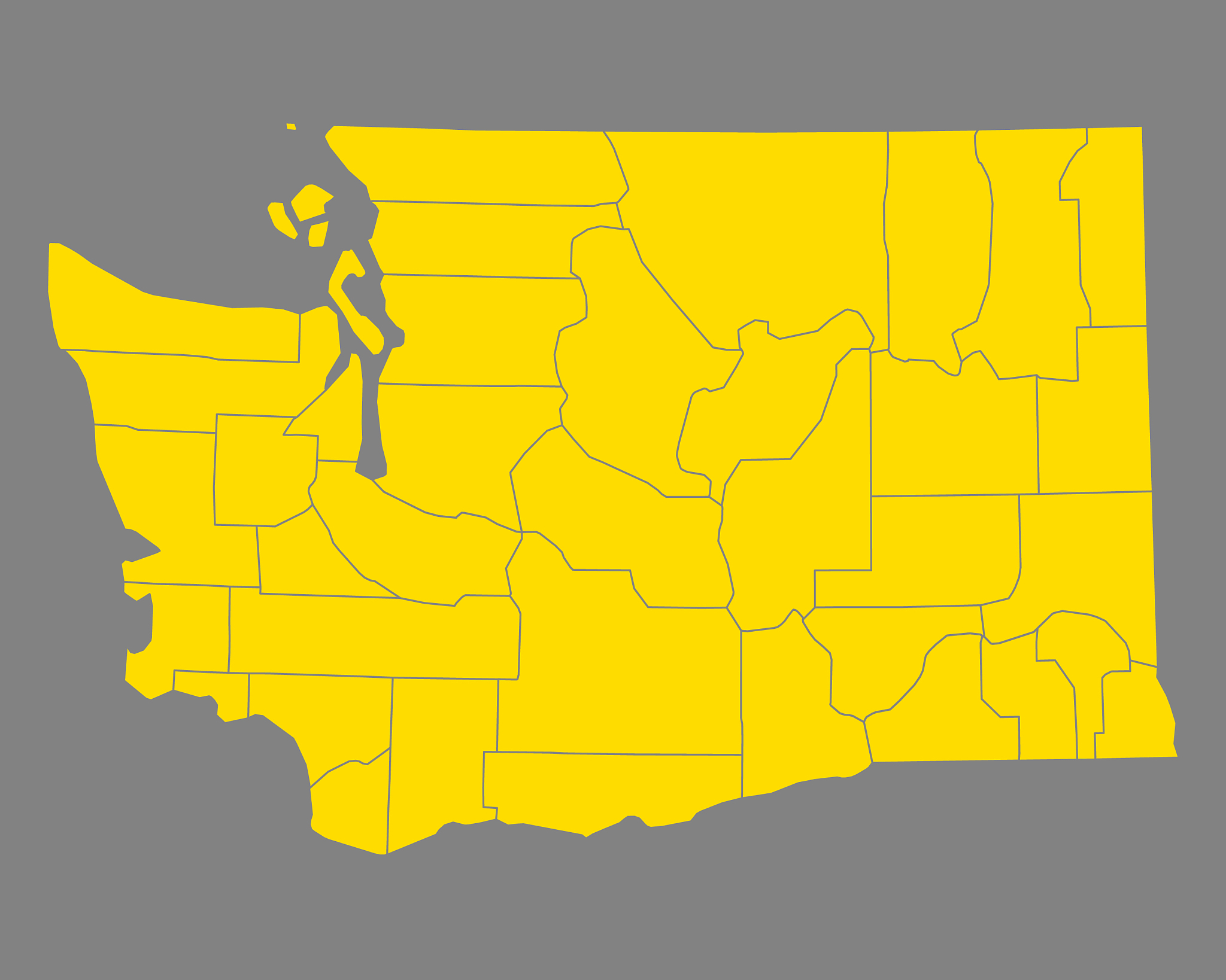 map of washington