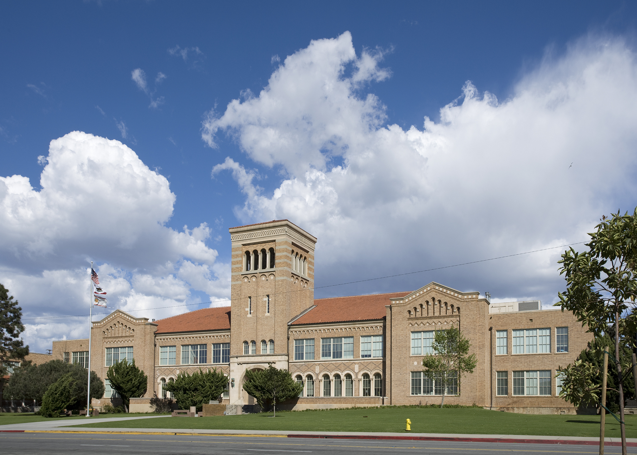 high school facade