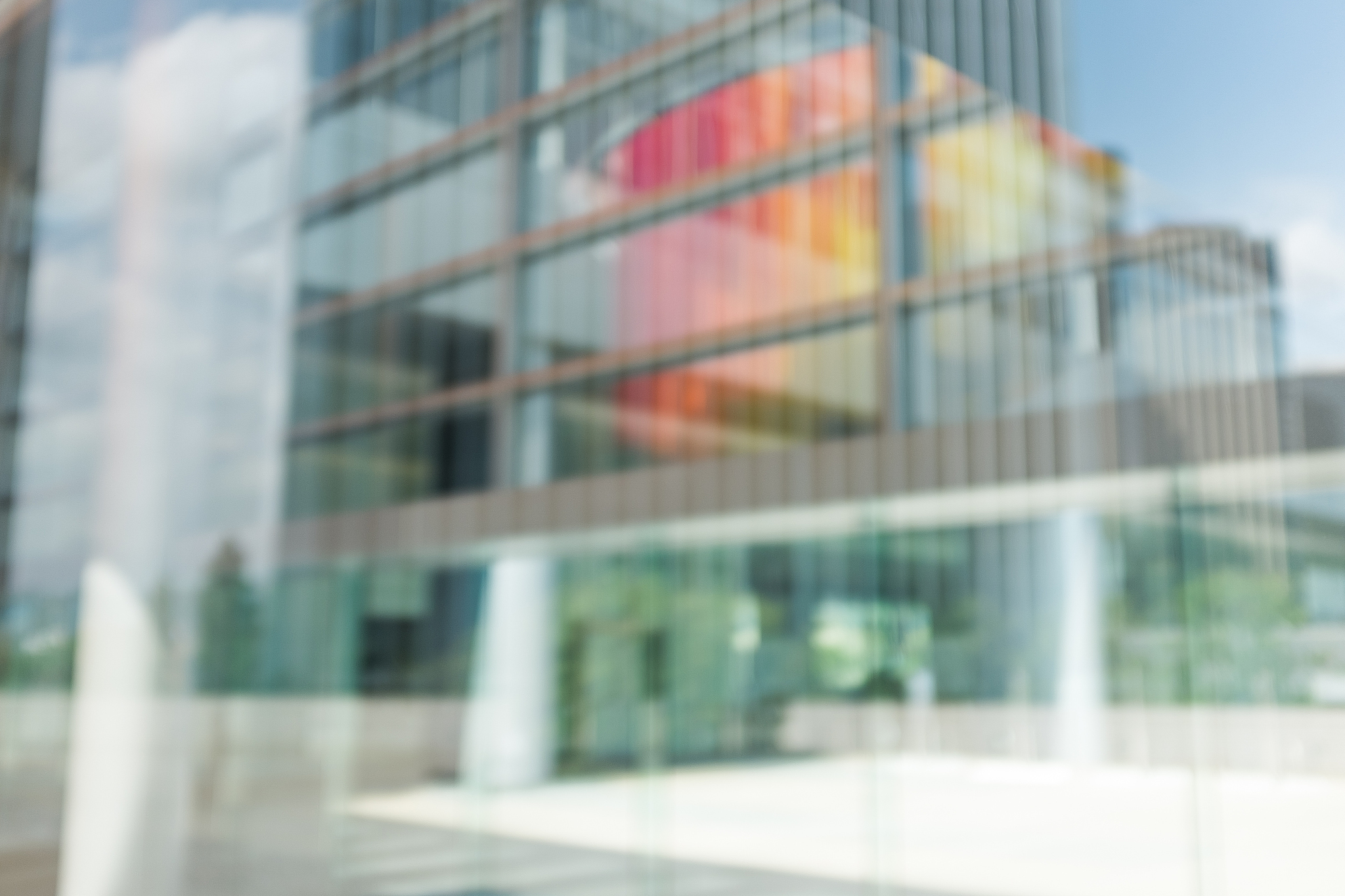 defocused office building exterior background