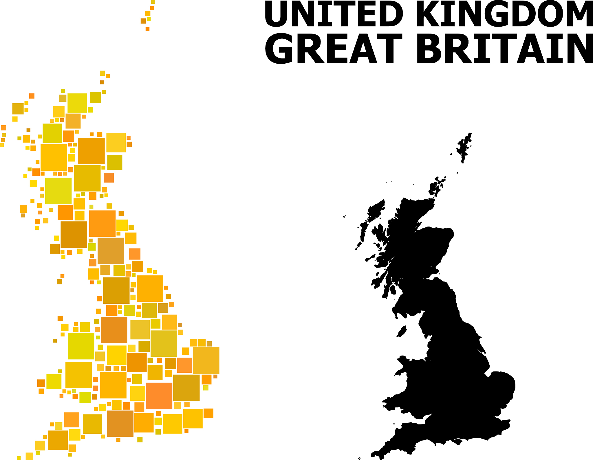golden square pattern map great britain