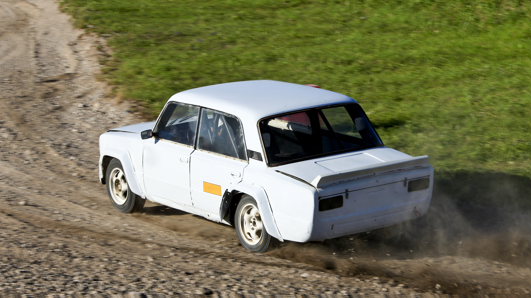 rally car.