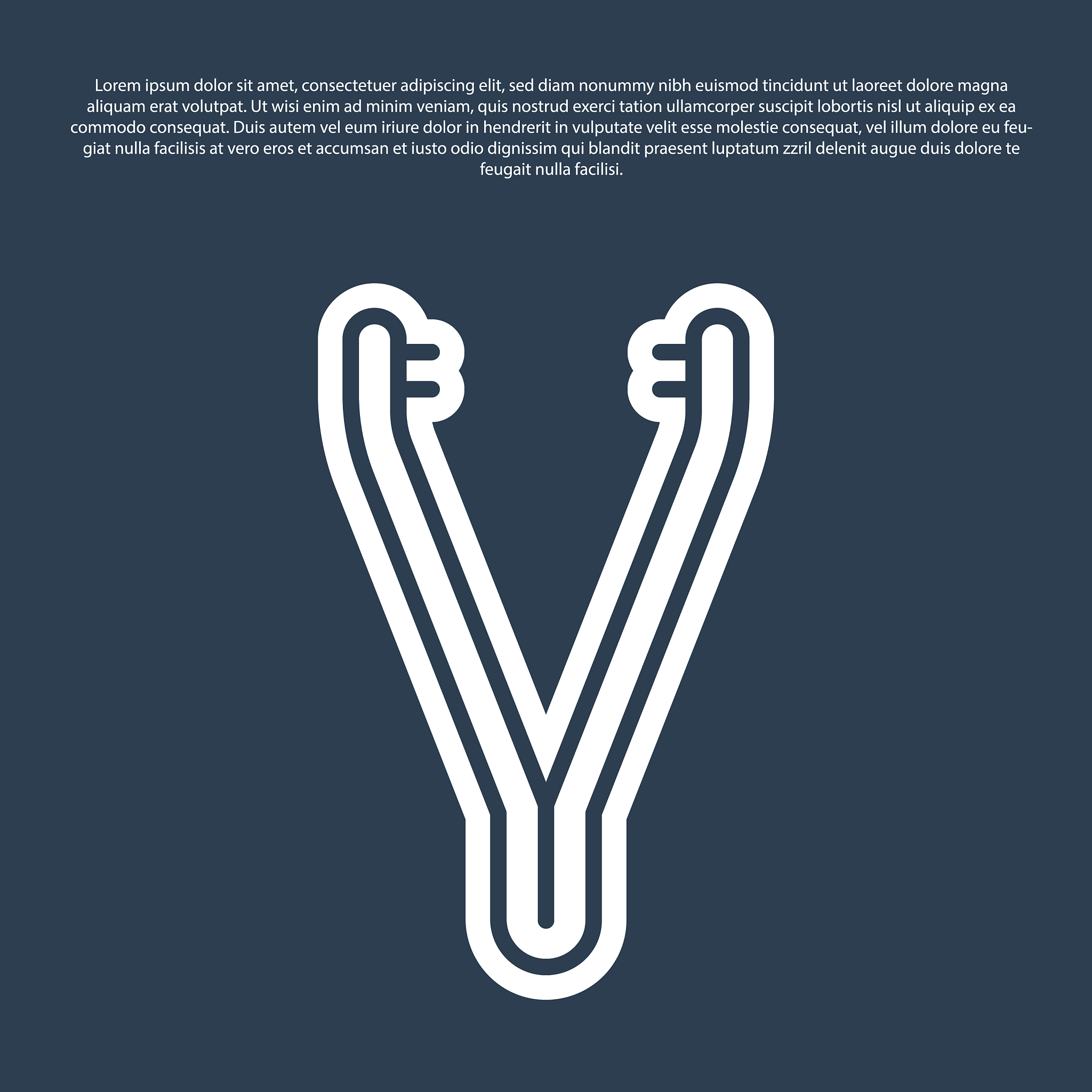 blue line medical tweezers icon isolated on blue