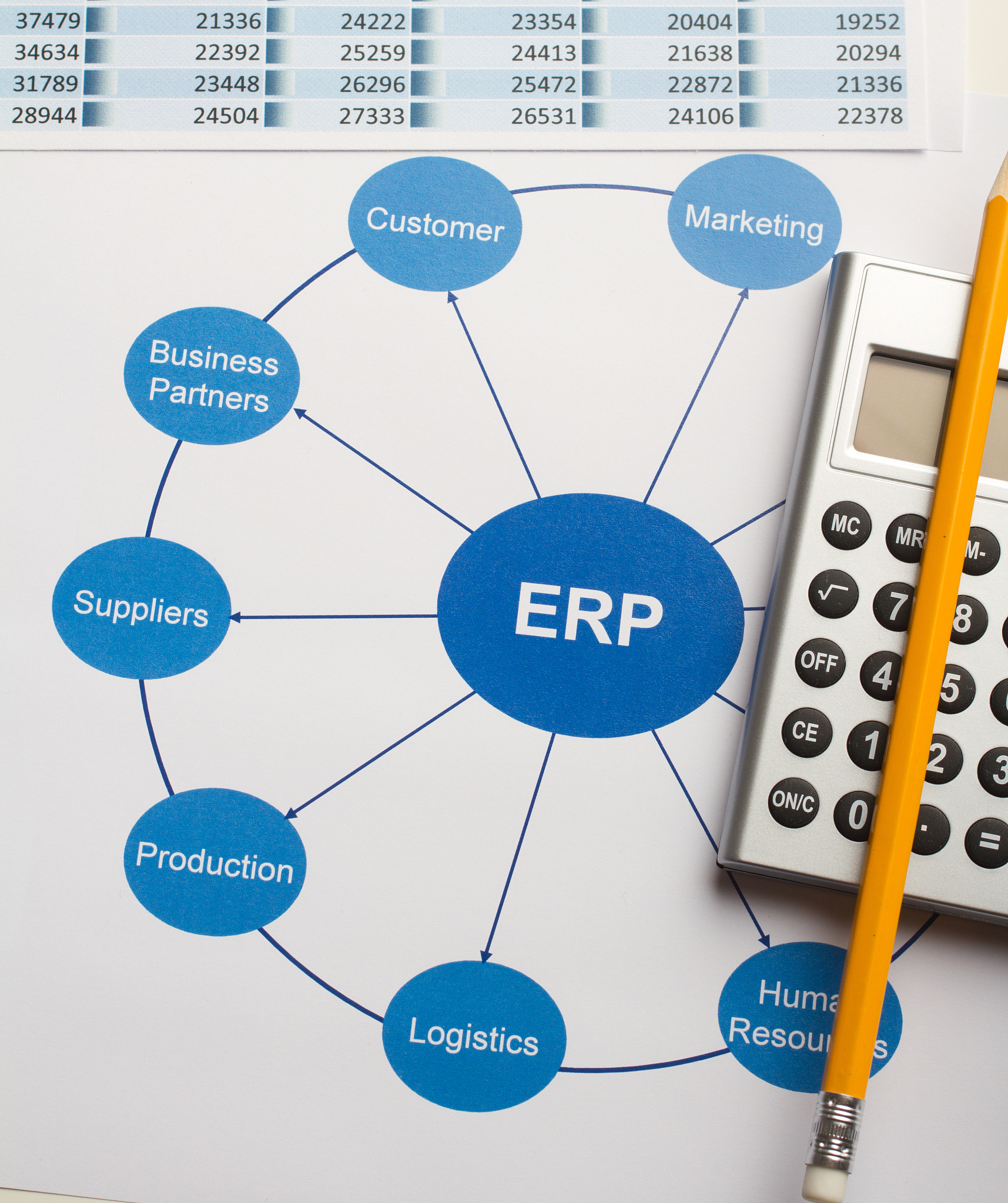 business graphs & charts enterprise resource planning